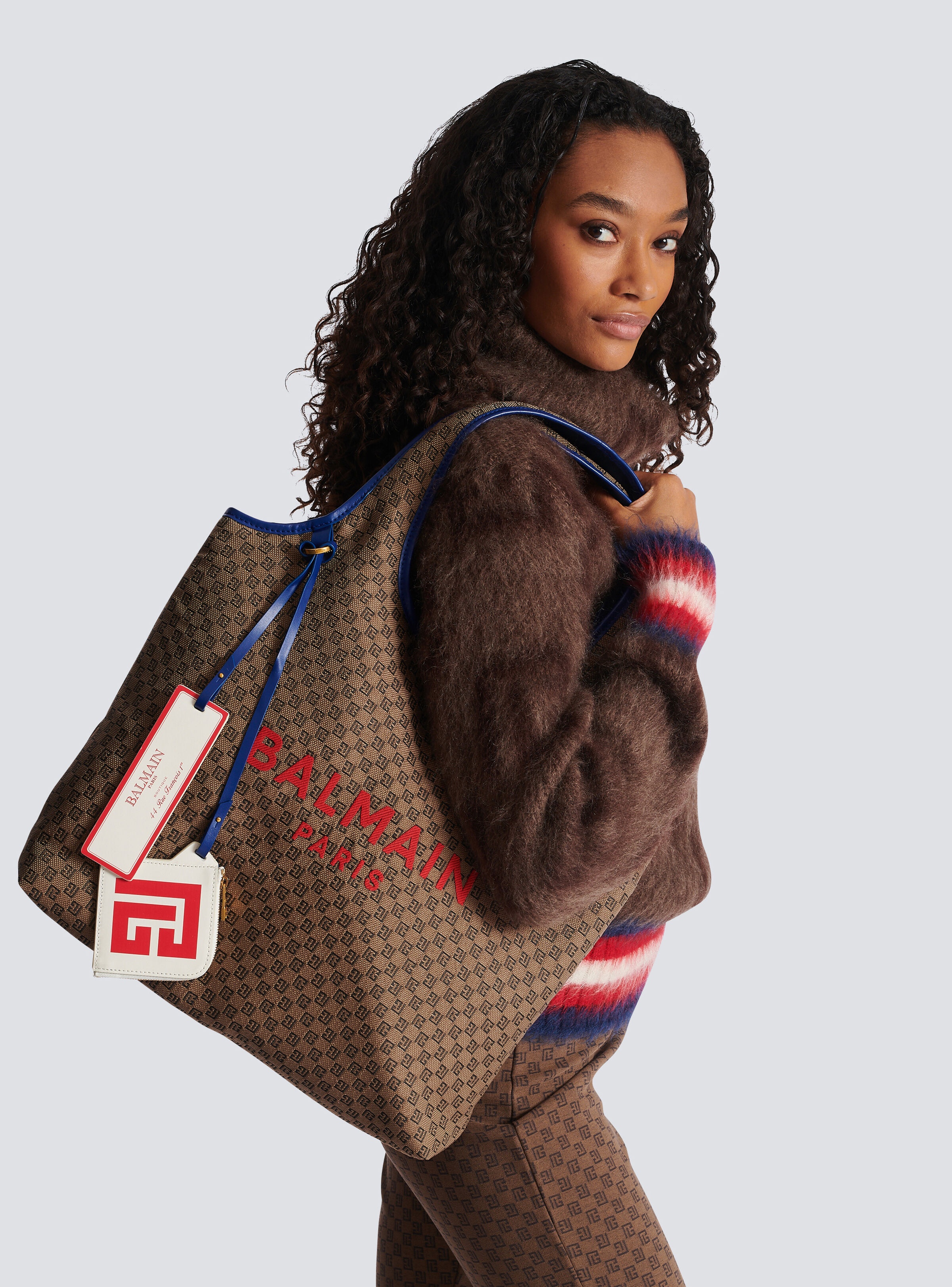 Grocery Bag in monogram canvas and smooth leather - 6