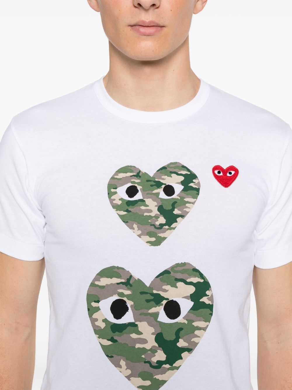heart-print cotton T-shirt - 5