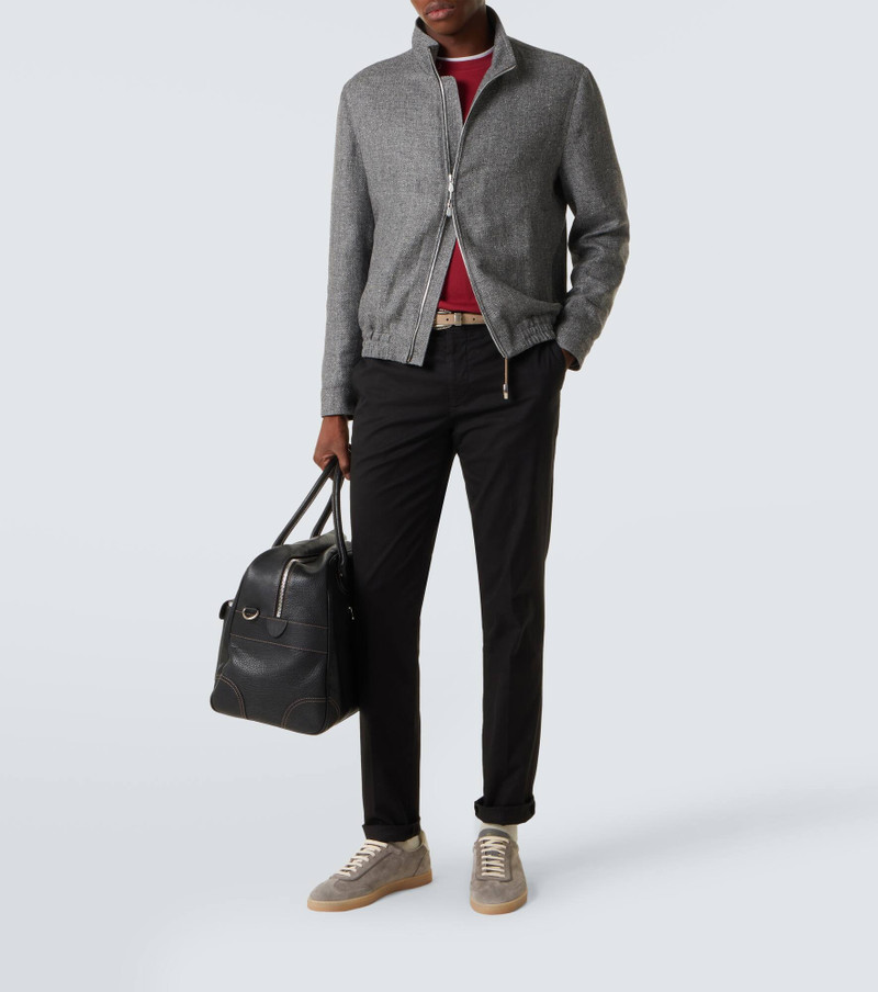 Brunello Cucinelli Cotton-blend slim pants outlook
