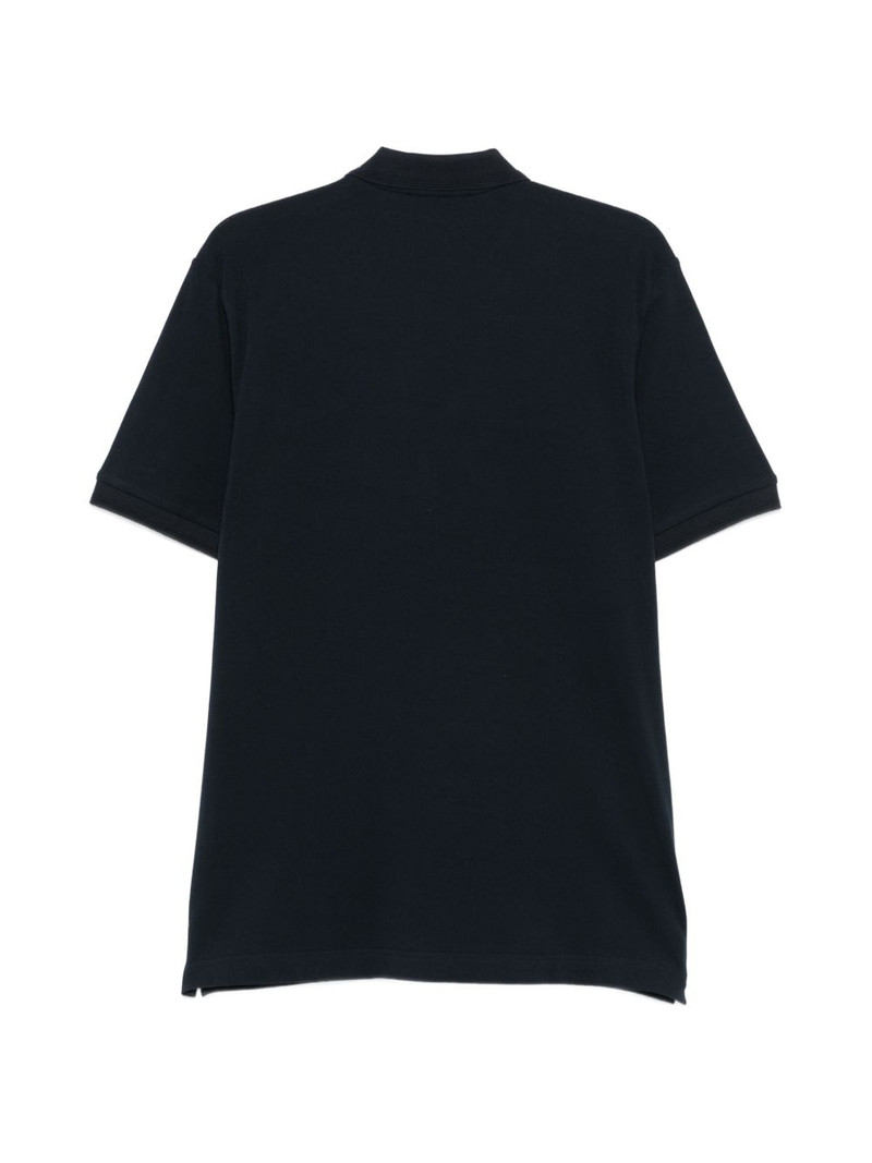 CORNELIANI logo-patch polo shirt outlook
