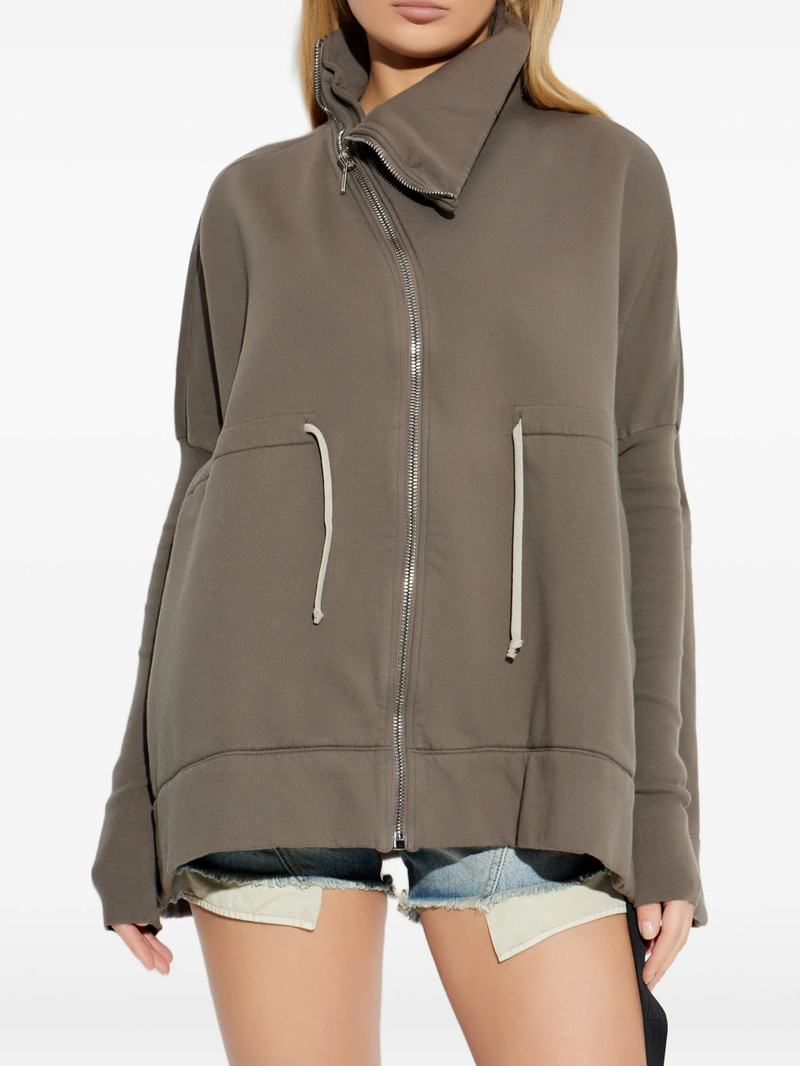 Rick Owens DRKSHDW Rick Owens Drkshdw Zip Cotton Sweater outlook