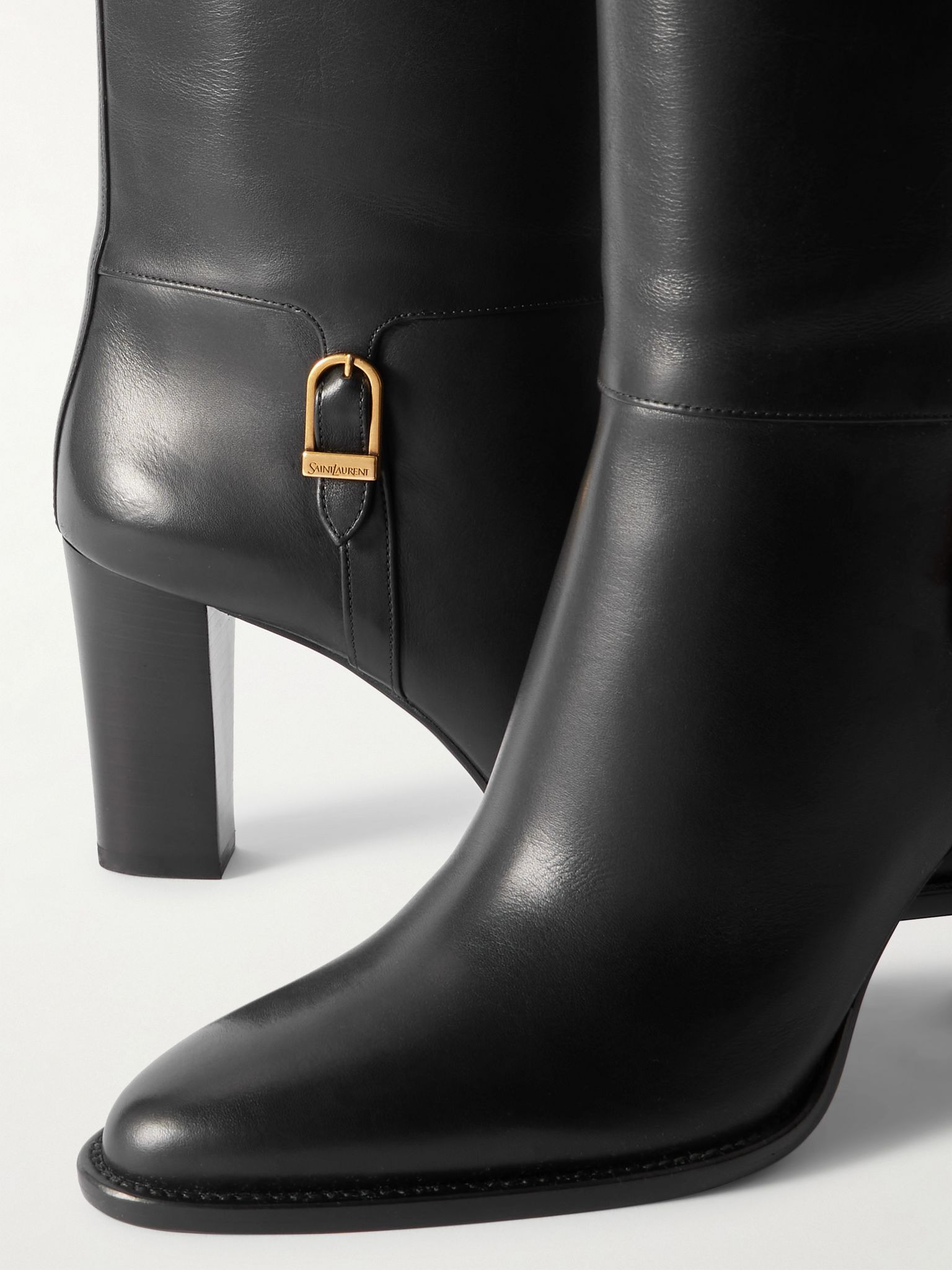 Julia leather over-the-knee boots Black - 4