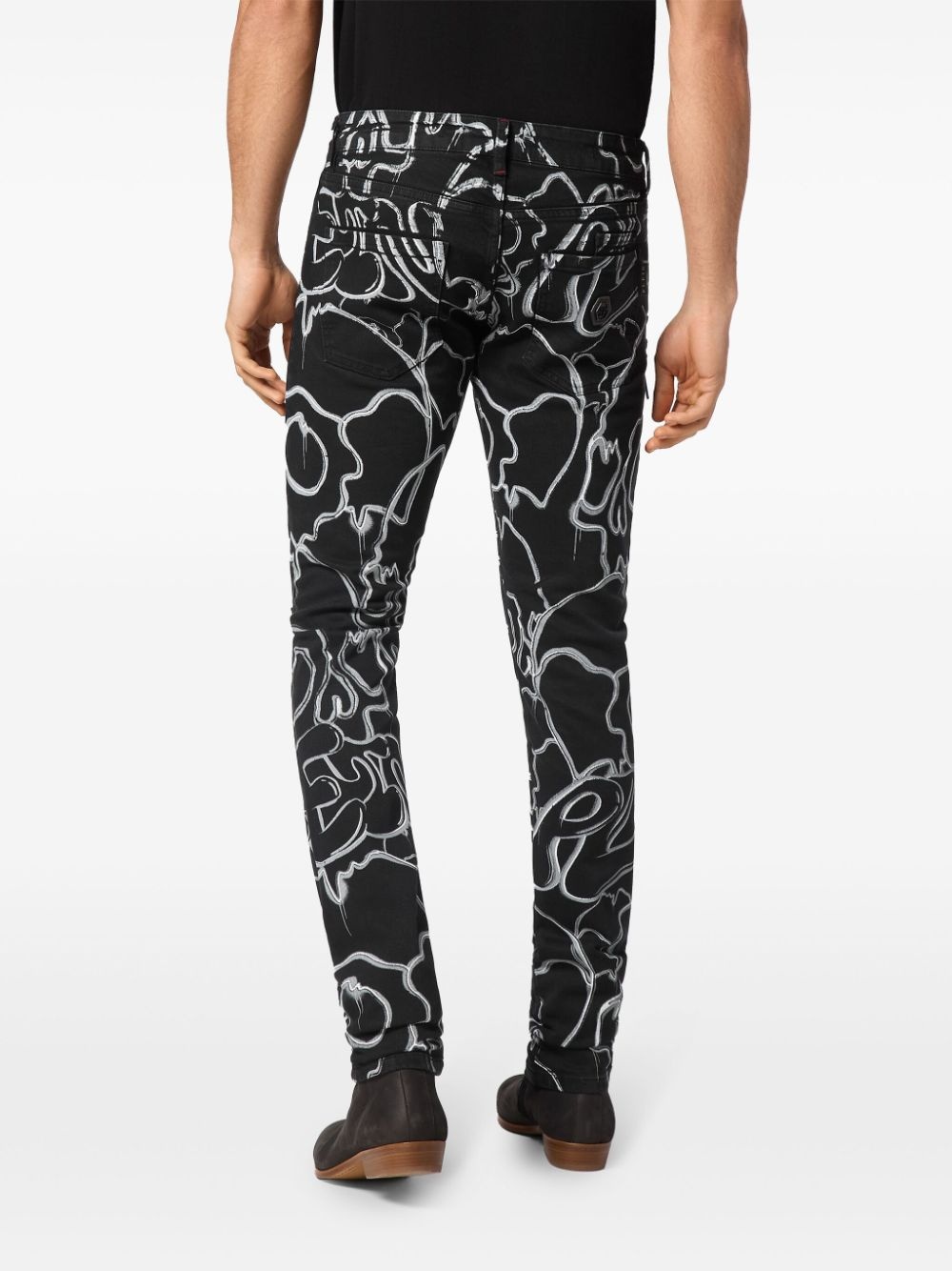 skull&bones straight-leg jeans - 3