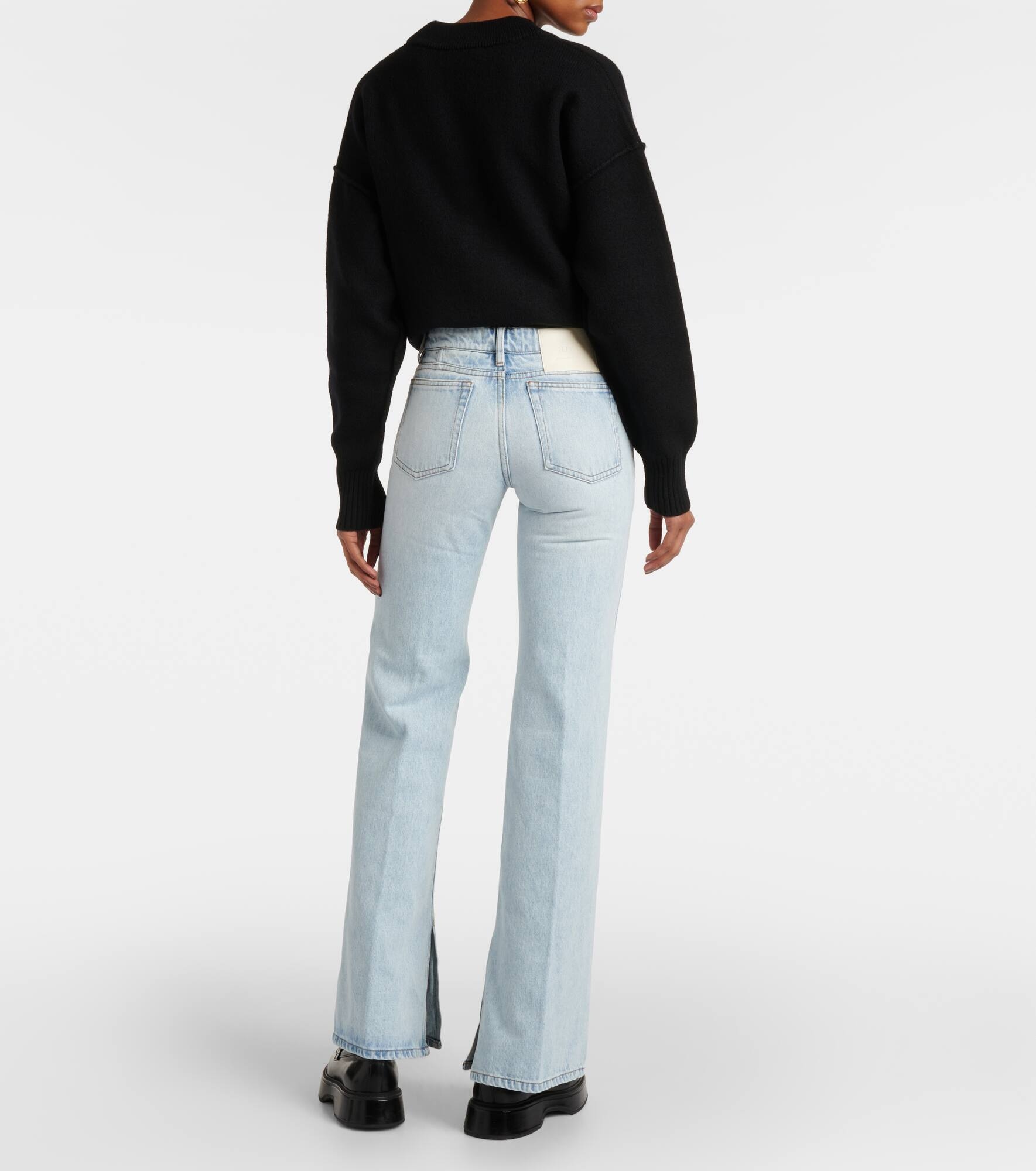Split-hem flared jeans - 3