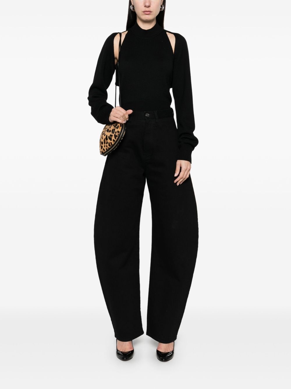cut-out sweater - 2