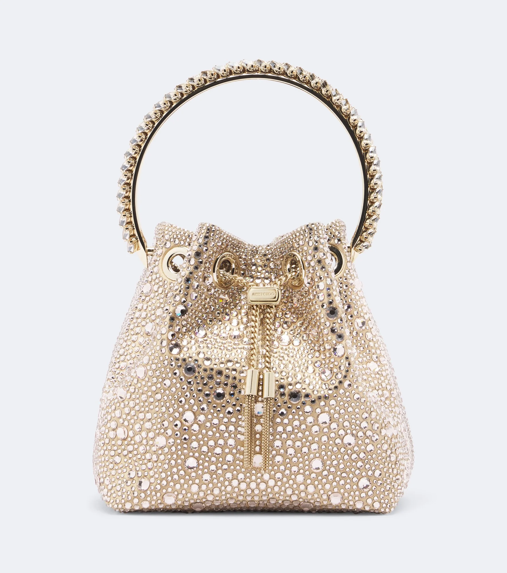 Bon Bon embellished satin bucket bag - 1