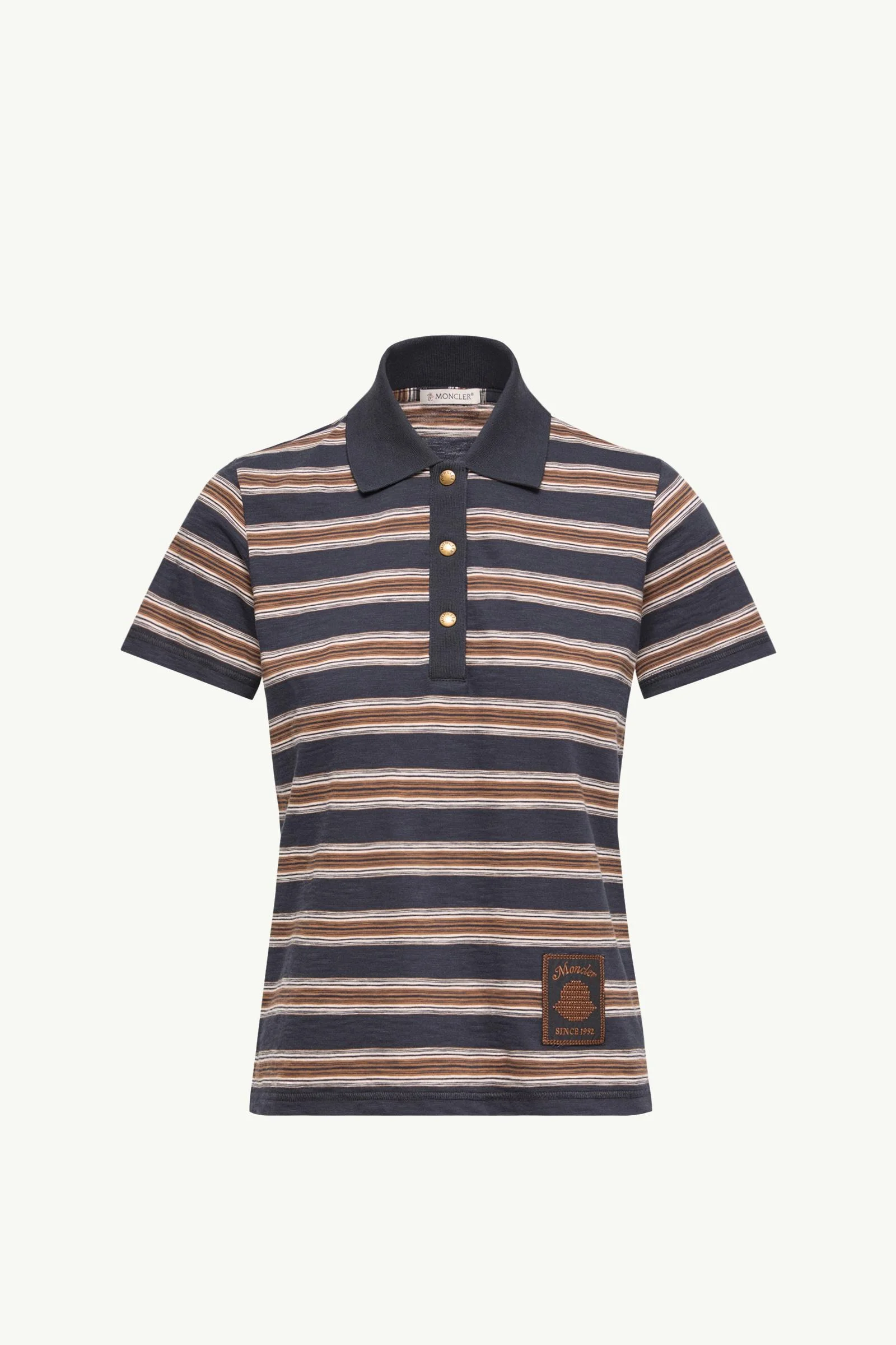 Striped Cotton Polo Shirt - 1