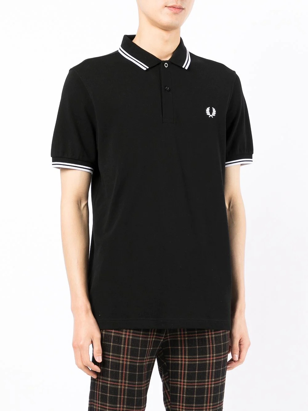 logo-embroidered polo shirt - 3