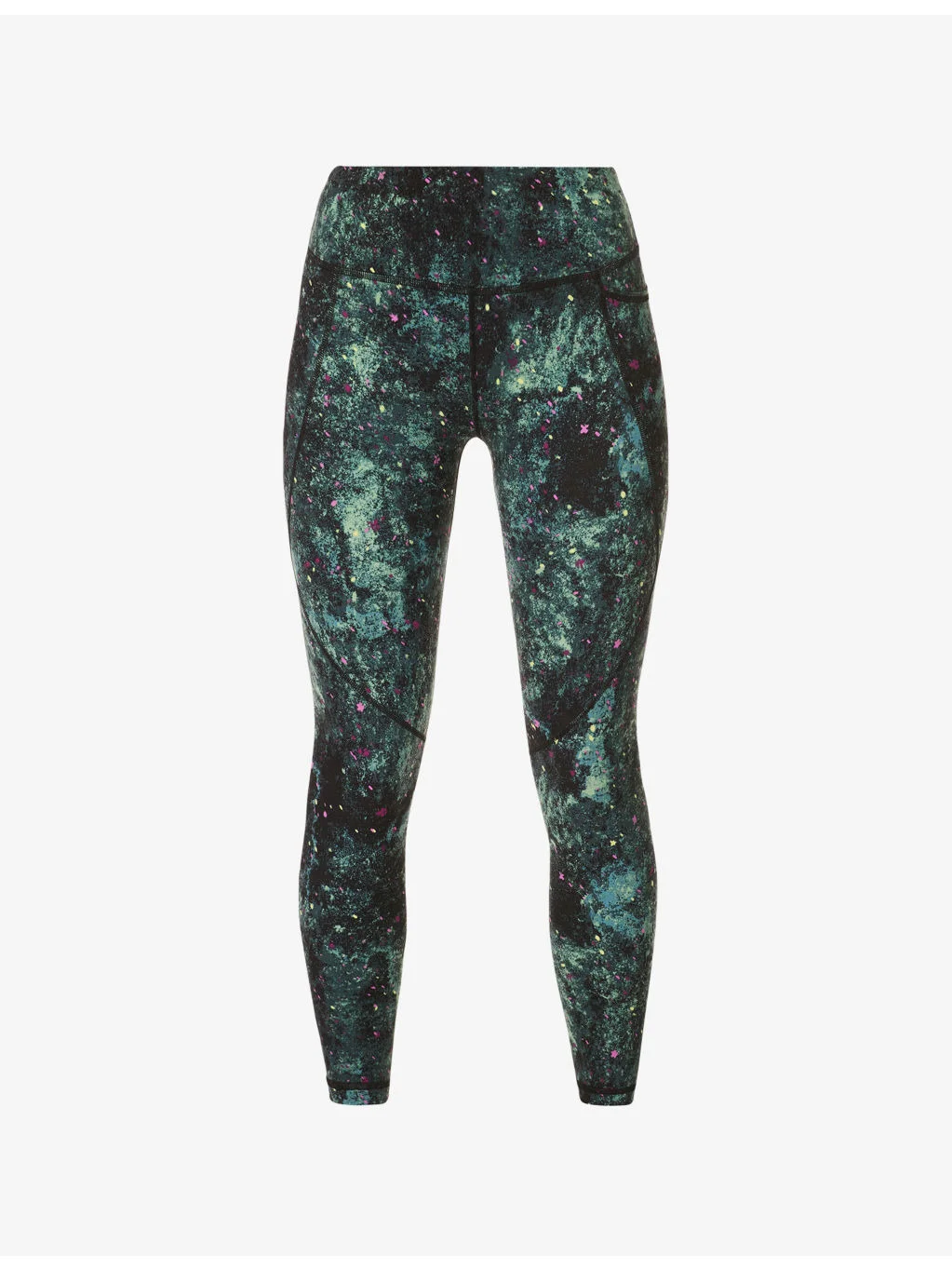 Power 7/8 Graphic-Print High-Rise Stretch-Jersey Leggings - 1