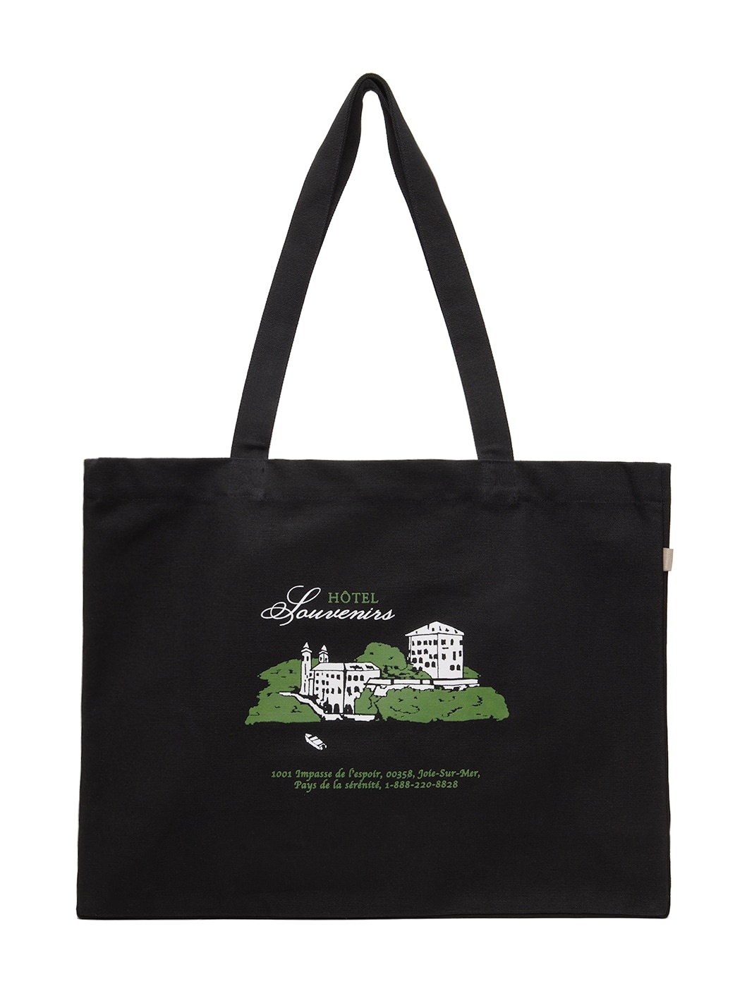 Black JJJJound Edition 'Hôtel Souvenirs' Tote - 1