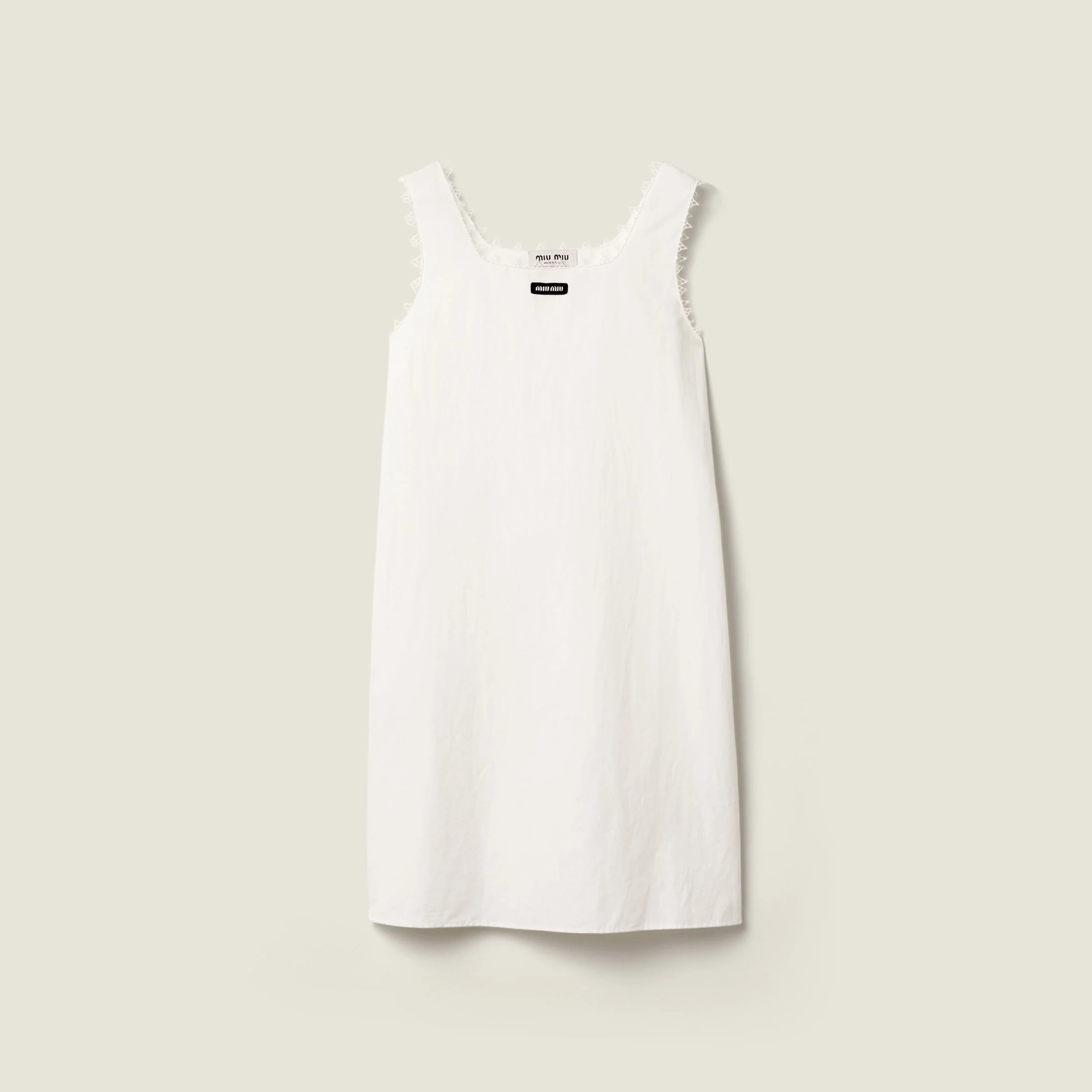 Slubbed poplin dress - 1