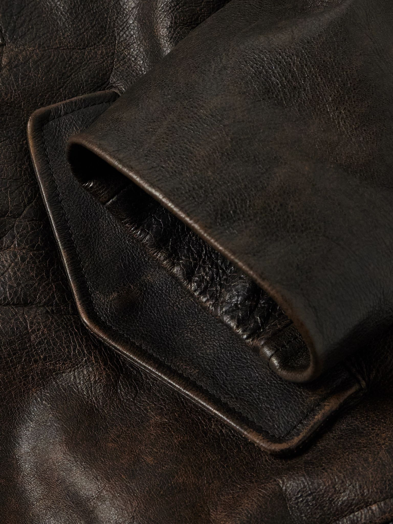 Akia Leather Jacket Brown - 6