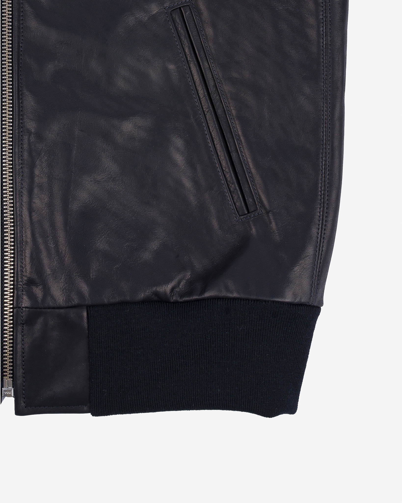 IHSB-COL-BLK Iron Heart x Simmons Bilt Prairie Horsehide College Jacket - Black - 6