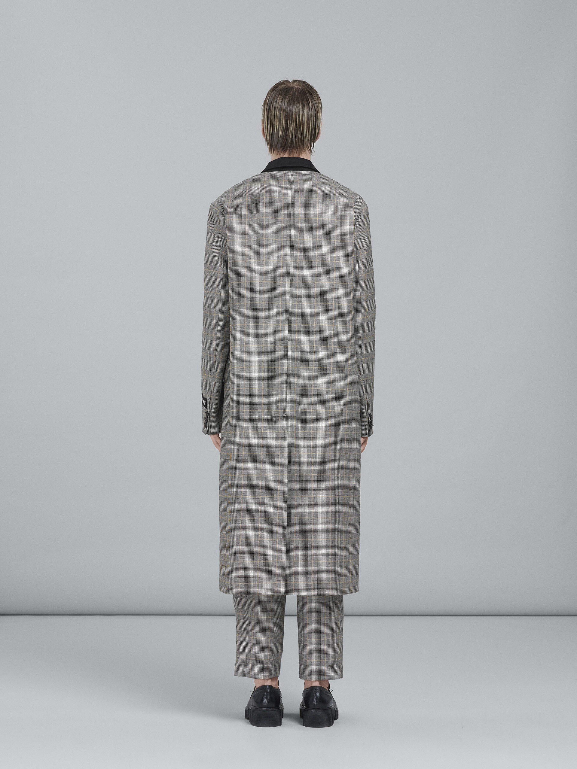 PRINCE OF WALES WOOL COAT - 3