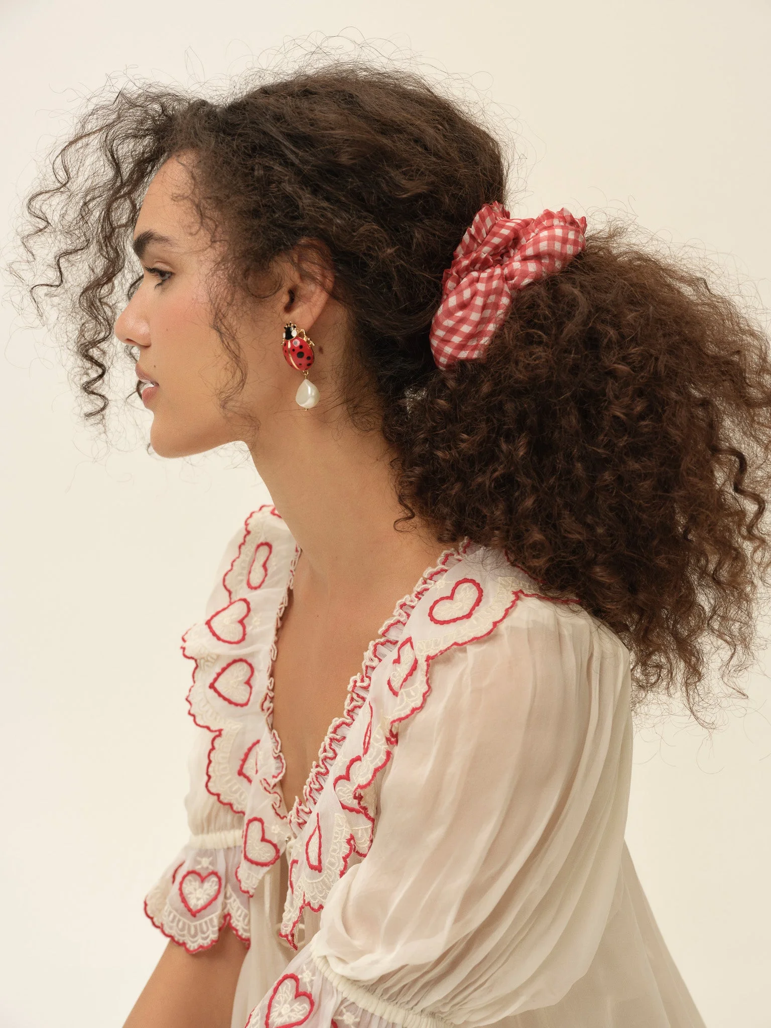 Bradford Gingham Scrunchie - 1