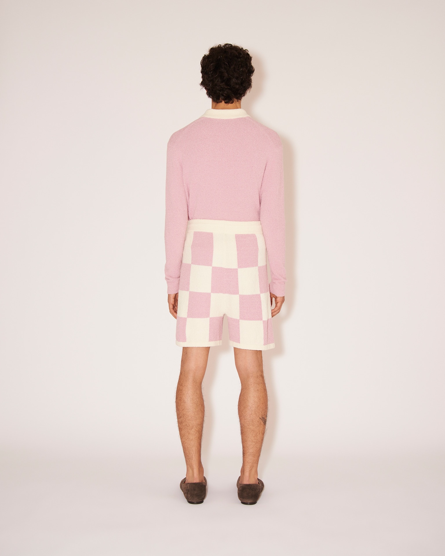 DANTE - Terry-knit contrast knit - Pink/Creme - 4