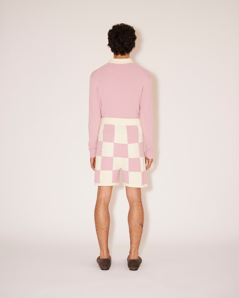 DANTE - Terry-knit contrast knit - Pink/Creme 4