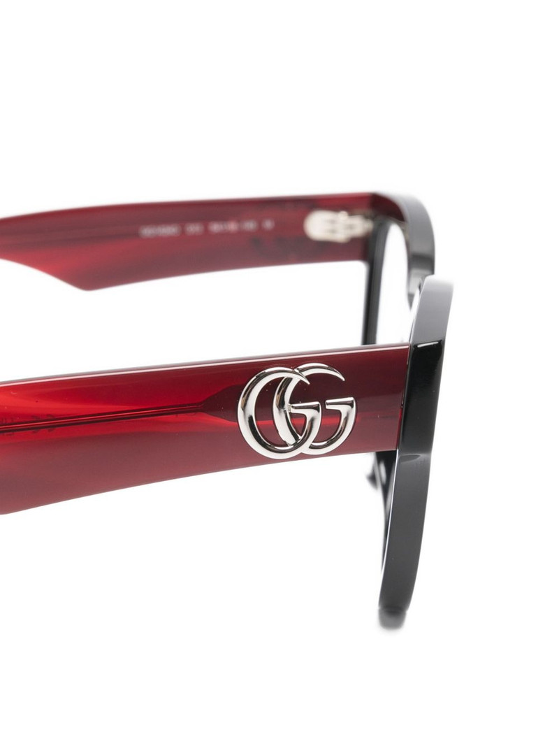 logo cat-eye glasses 3