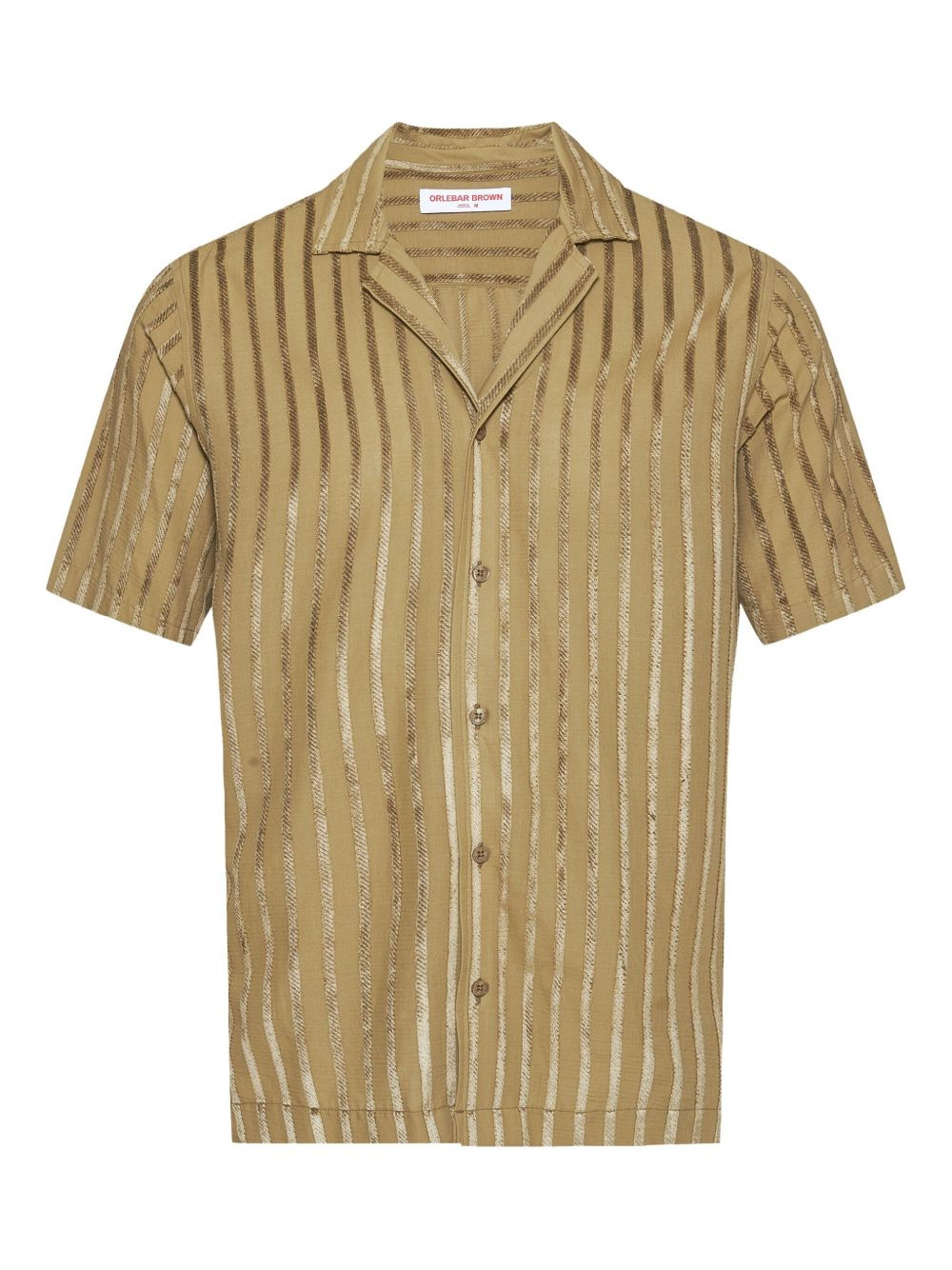 Maitan tonal stripe chenille shirt - 1