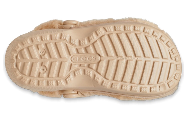 (WMNS) Crocs Classic Fur Sure Clogs 'Chai' 207303-212 - 8