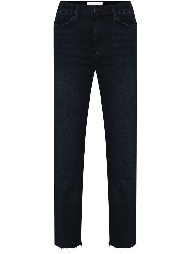 cropped straight-leg jeans 1