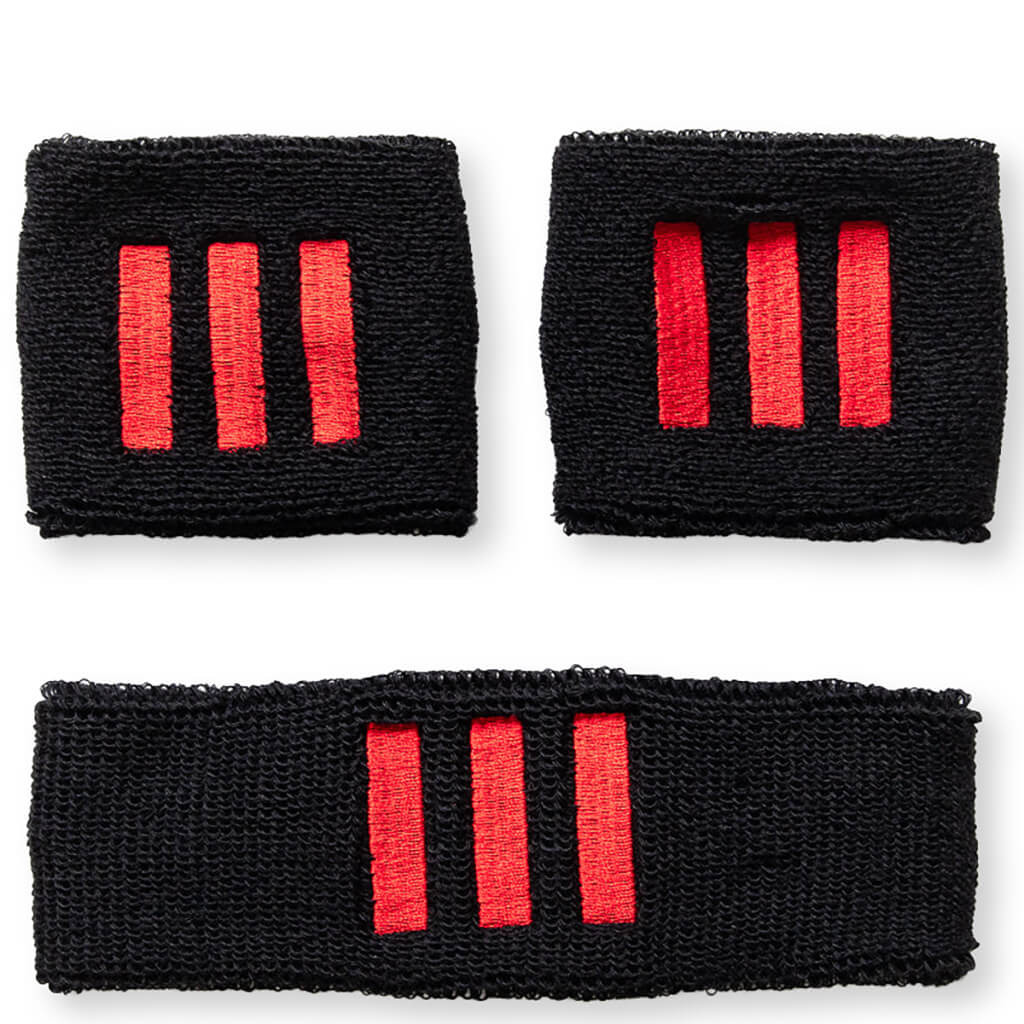ADIDAS X WILLY CHAVARRIA HEAD AND WRIST BANDS - BLACK - 2