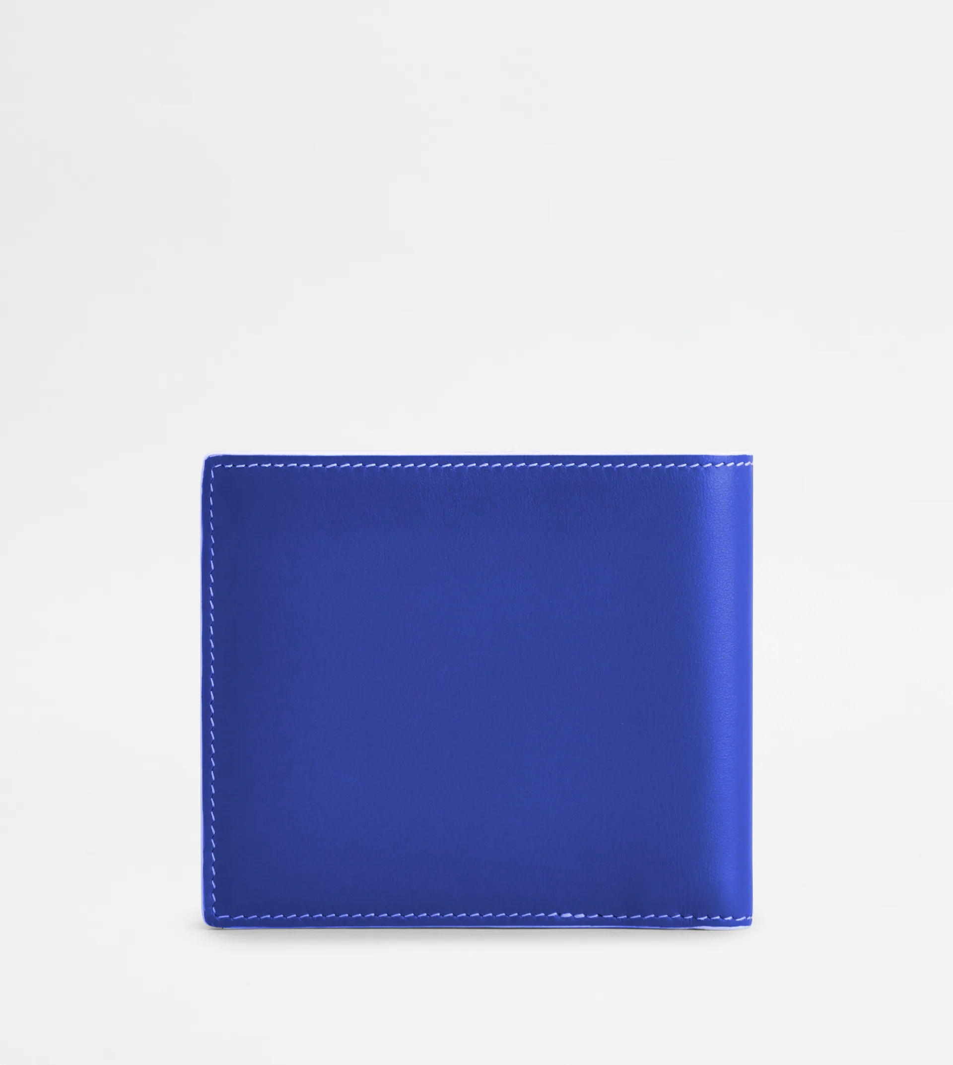 WALLET IN LEATHER - BLUE - 3
