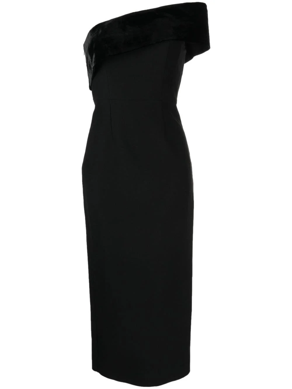 asymmetric cady midi dress - 1