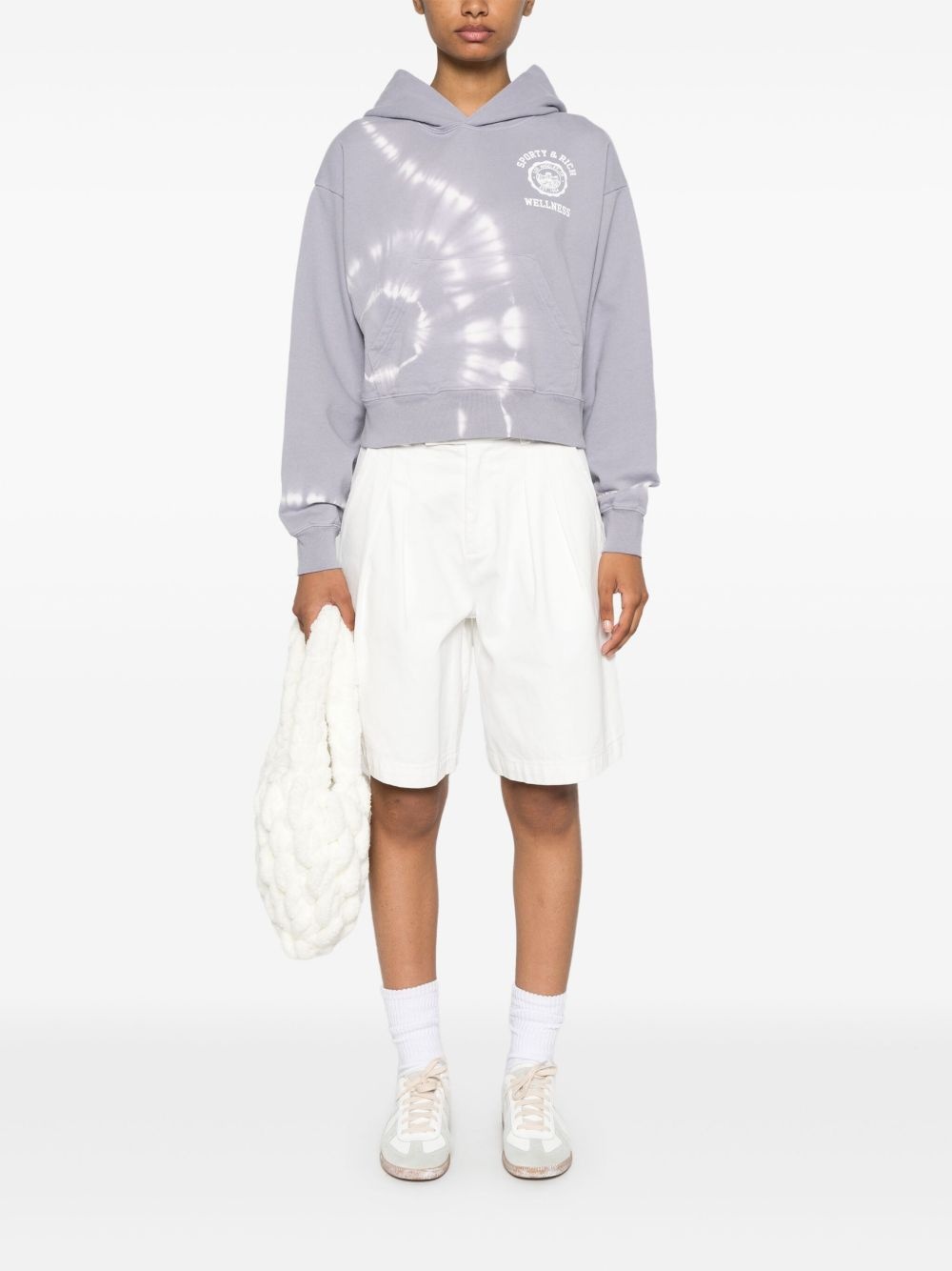 logo-print cropped hoodie - 2