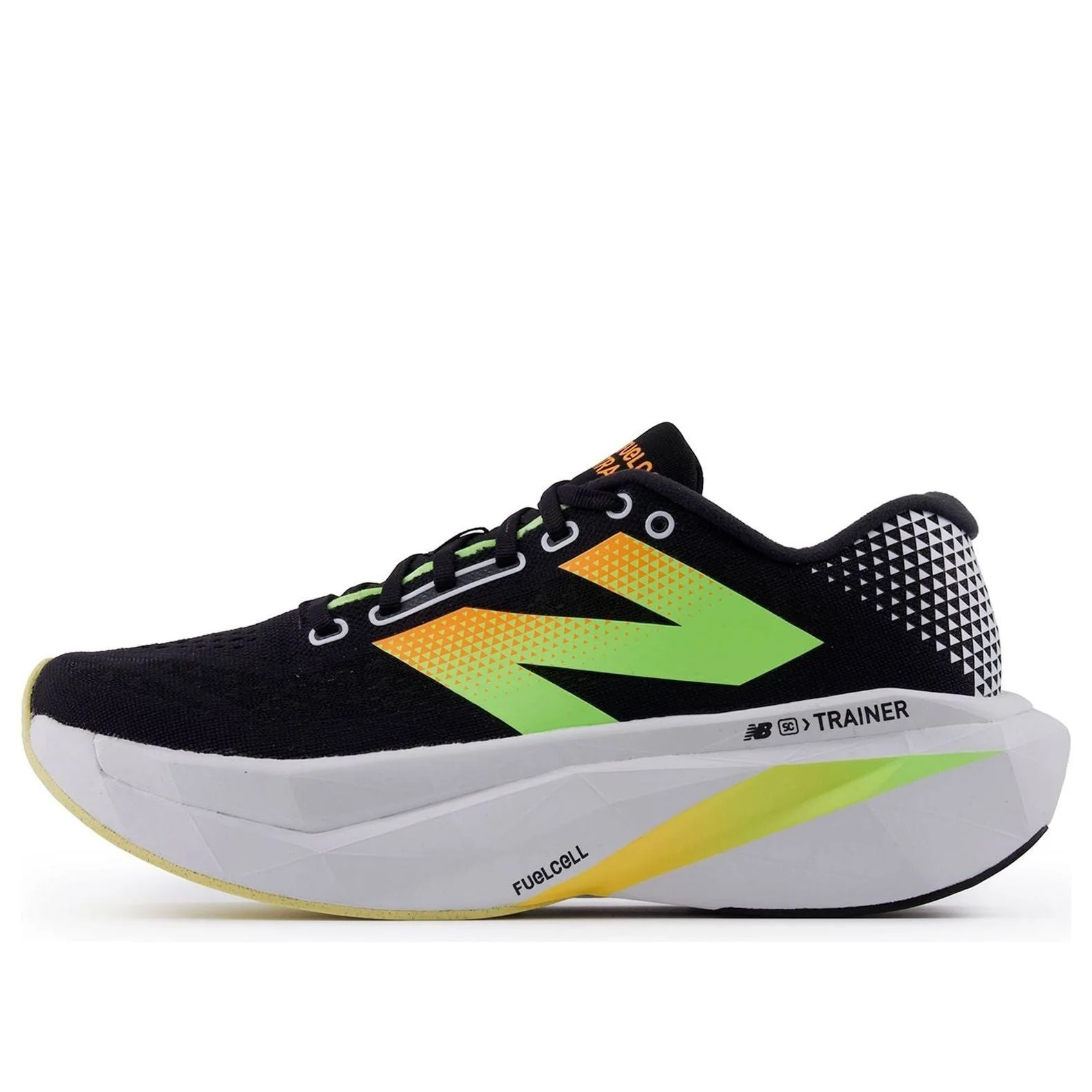 New Balance FuelCell SuperComp Trainer v3 Black Bleached Lime Glo - 1