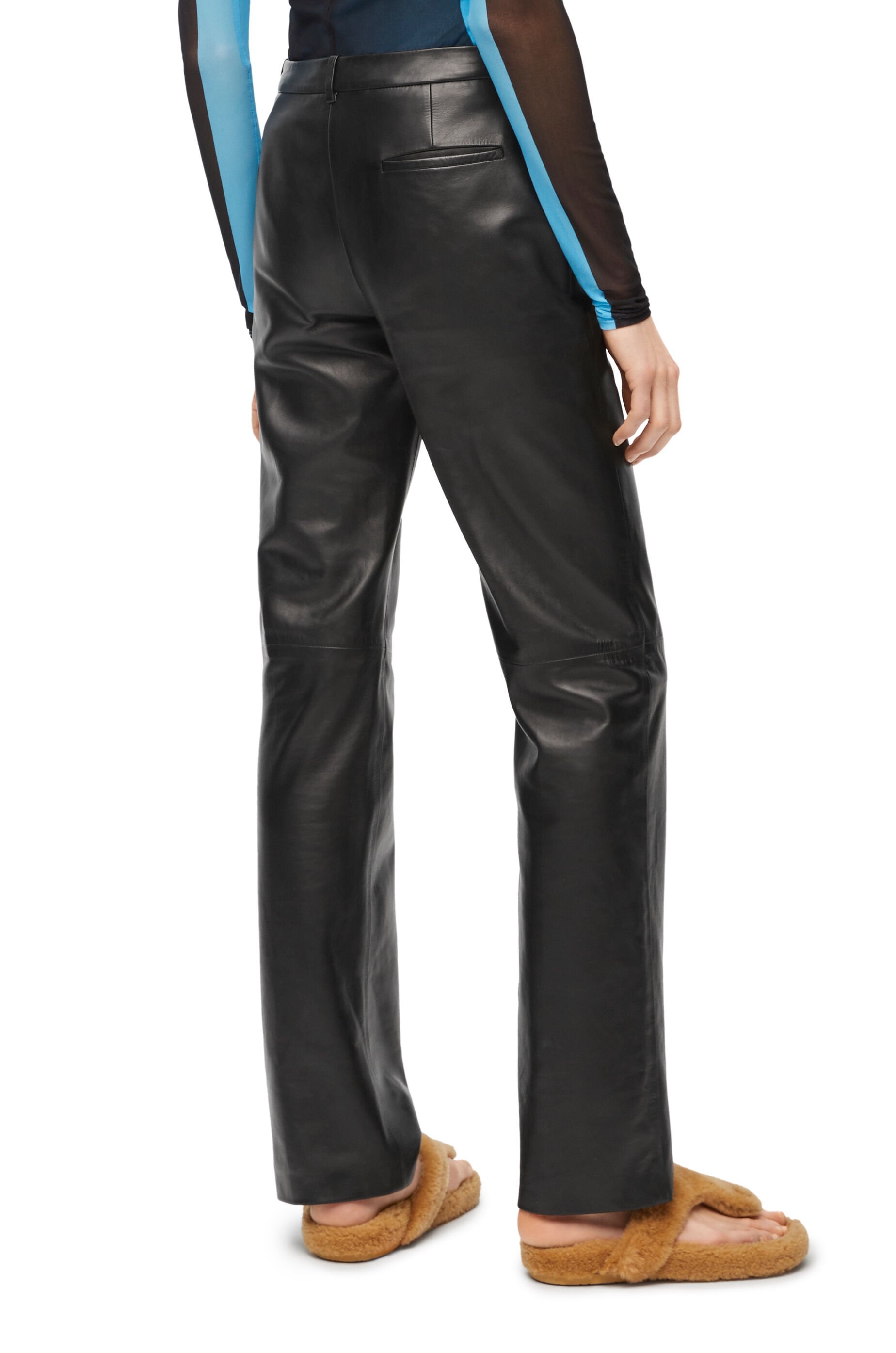 Tailored trousers in nappa lambskin - 4