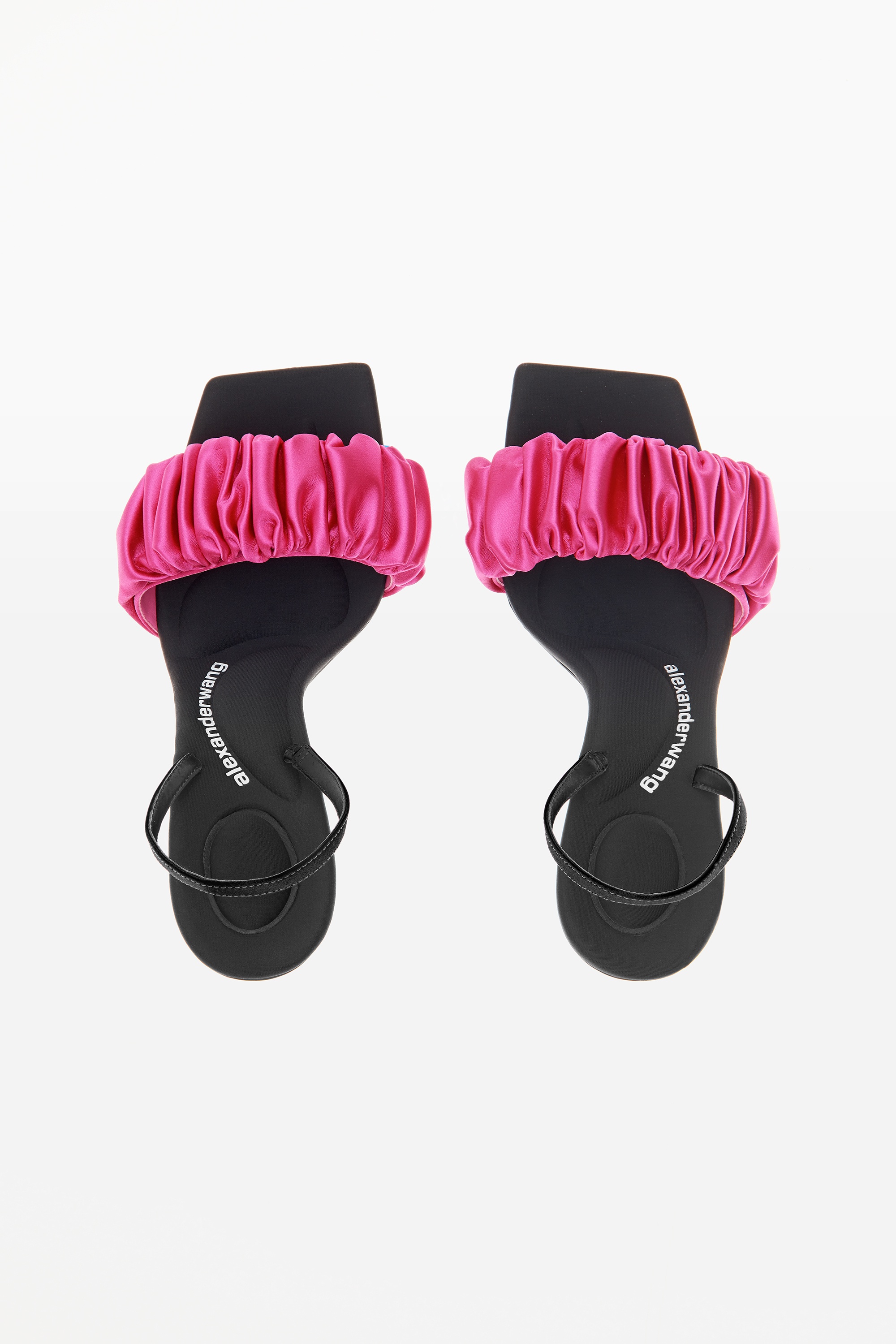 JULIE SCRUNCHIE SLINGBACK HEEL IN SATIN - 6