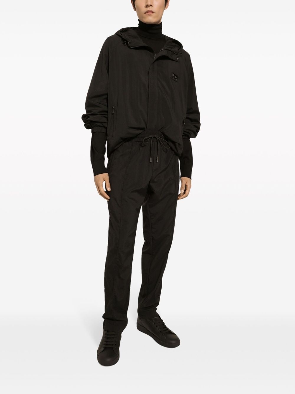 drawstring hooded jacket - 2