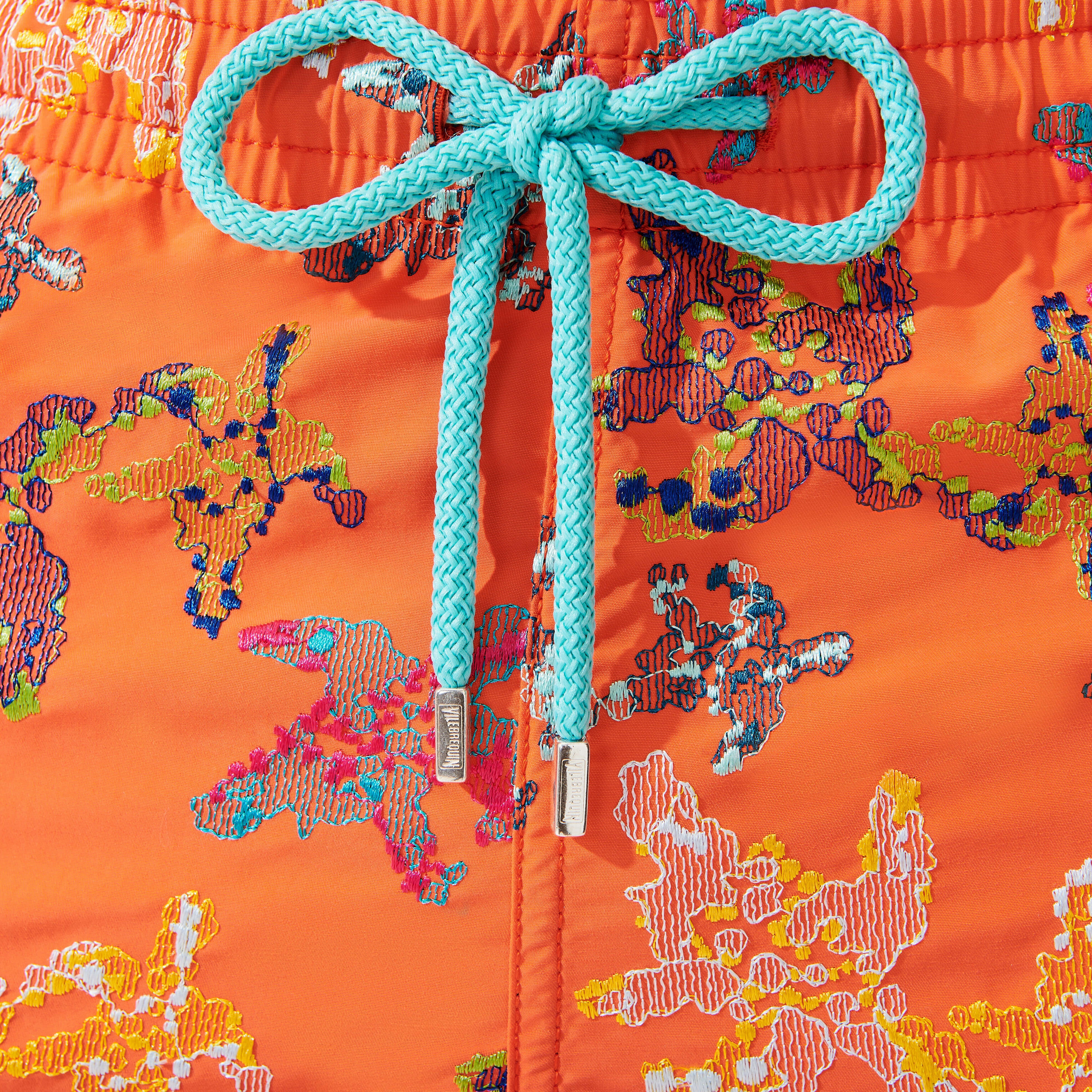 Men Swimwear Embroidered Water Colour Turtles - Limited Edition - 6