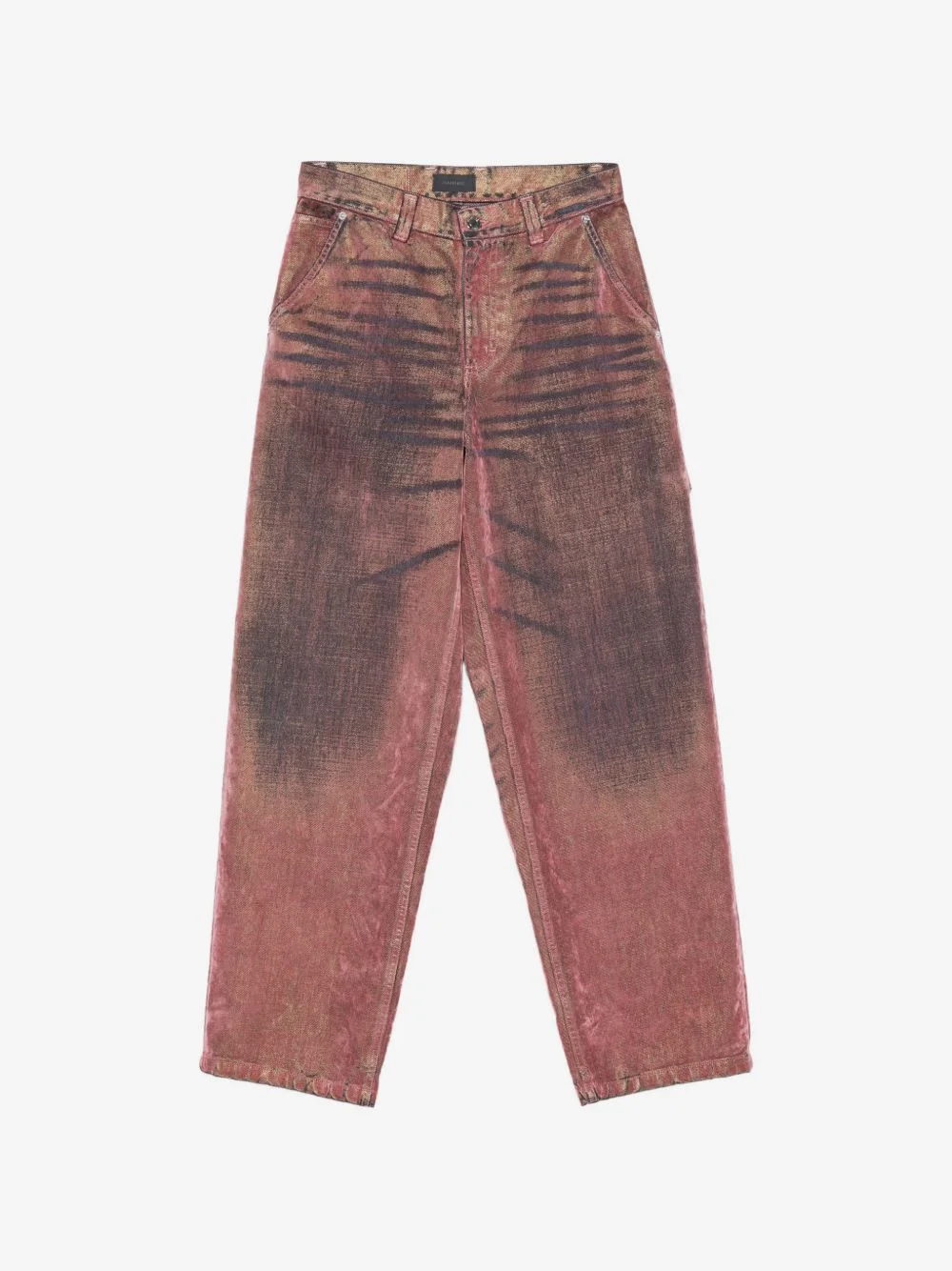 washed-effect hammer-loop jeans - 1