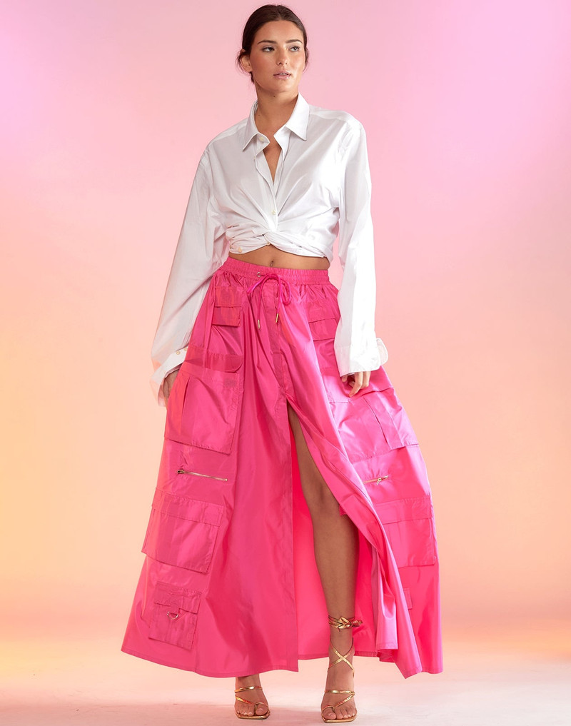 Taffeta Cargo Skirt 3