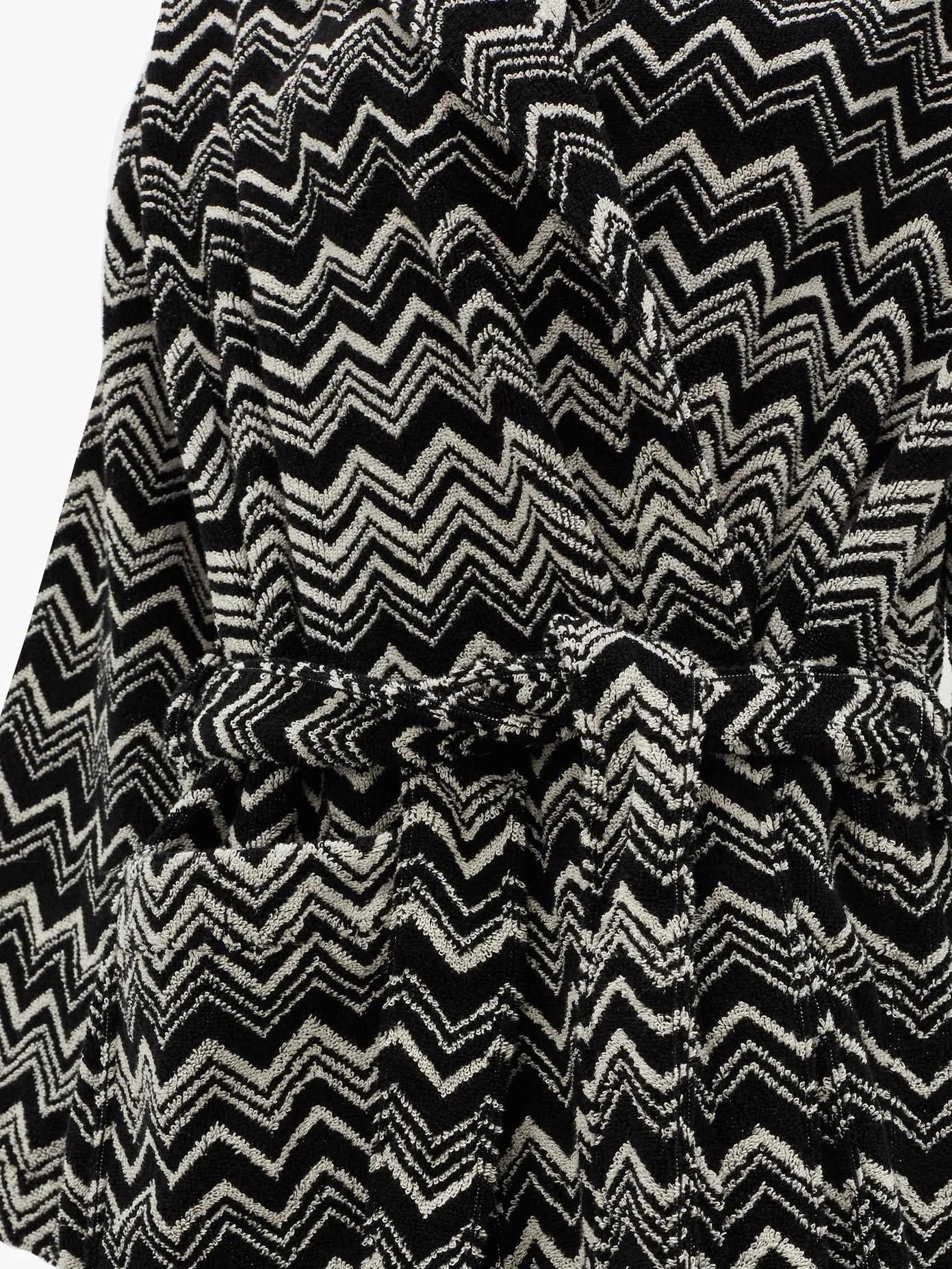 Keith zigzag hooded cotton-terry bathrobe - 3