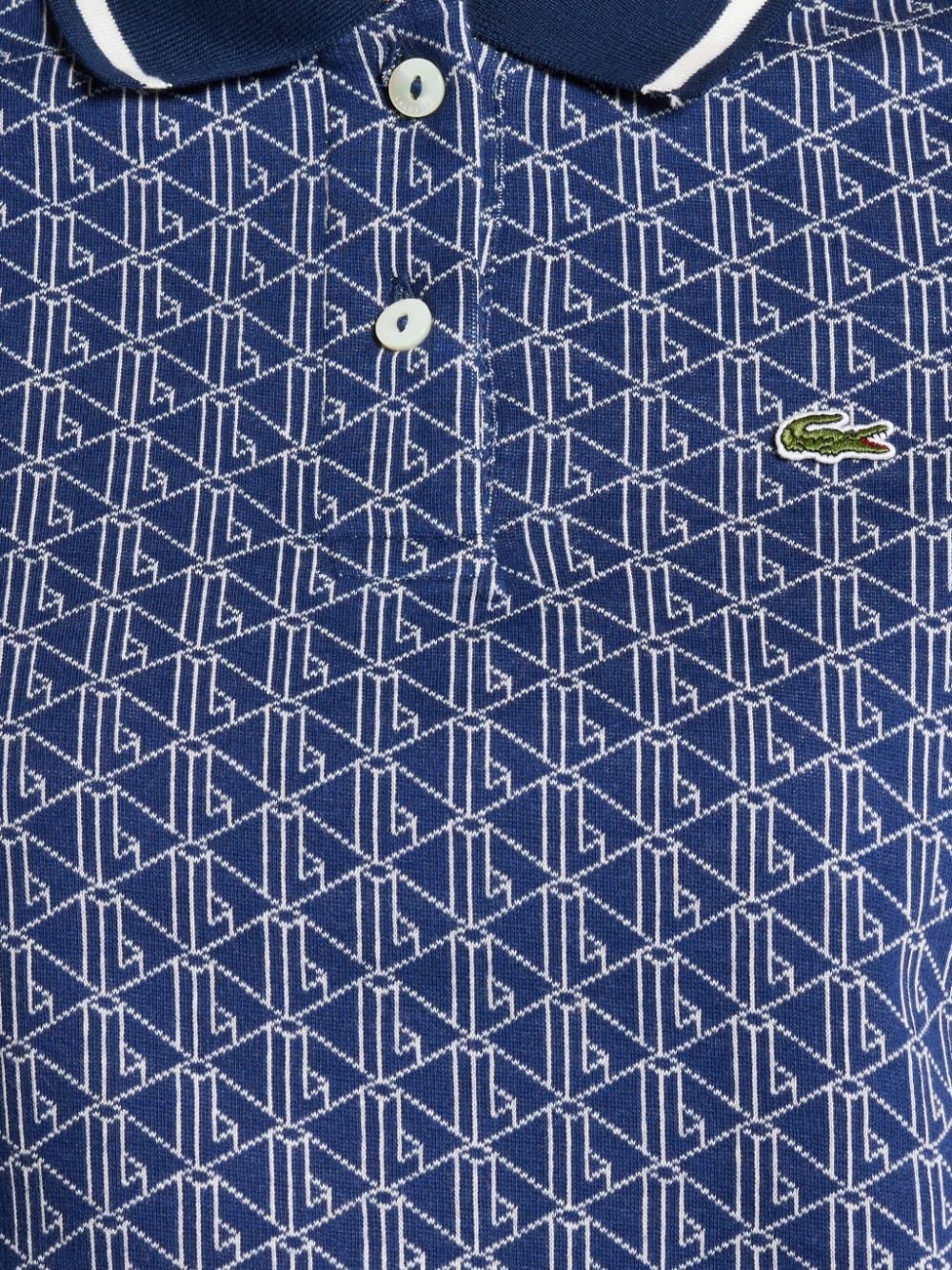 logo-embroidered cotton polo top - 5