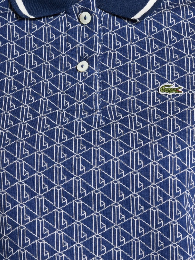 logo-embroidered cotton polo top 5