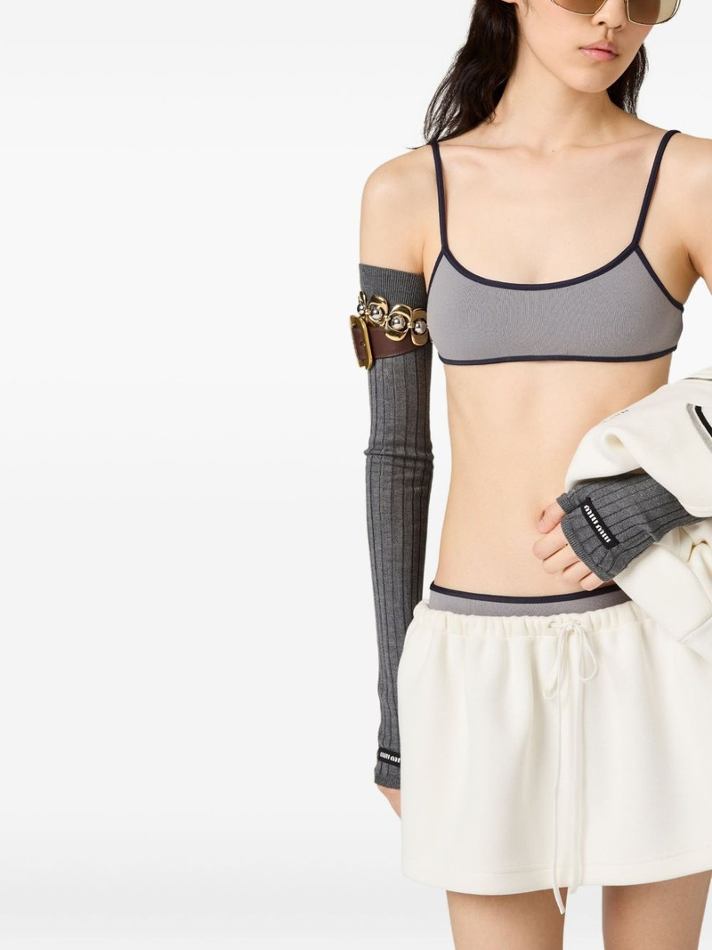 Miu Miu two-tone bikini top outlook
