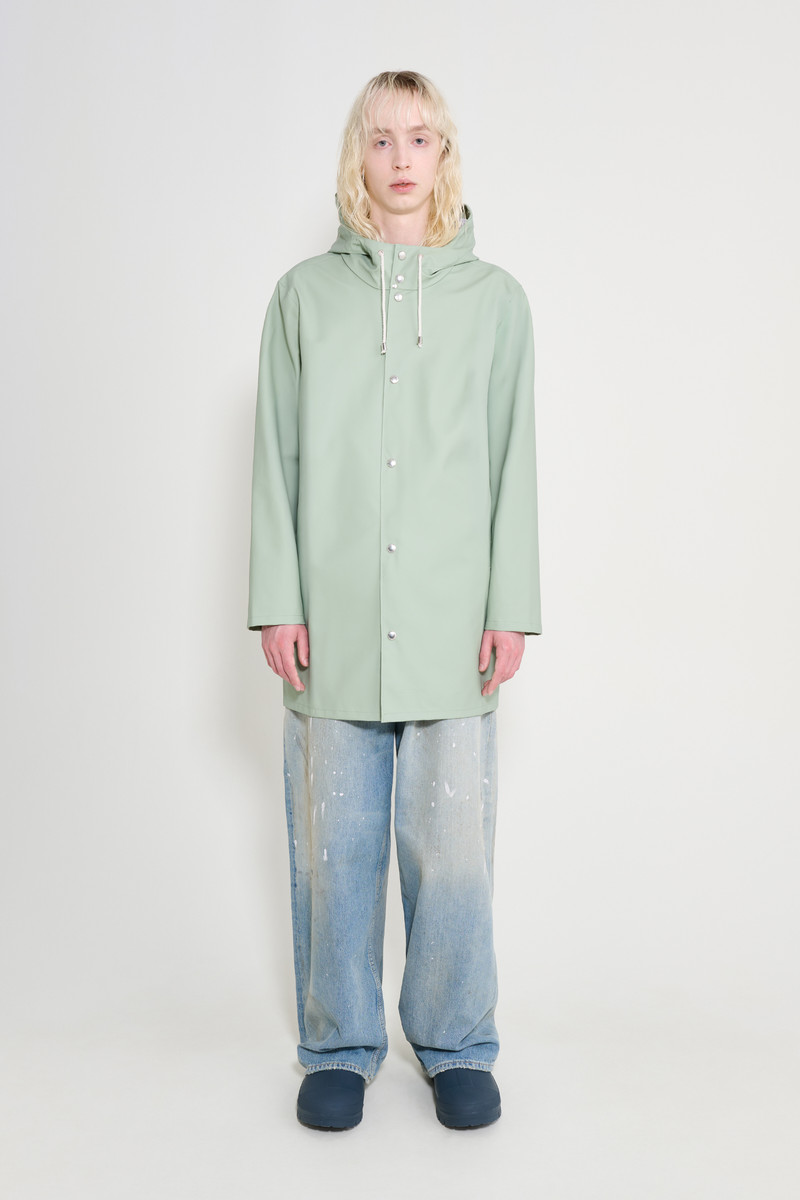 Stockholm Lightweight Raincoat Sage 1