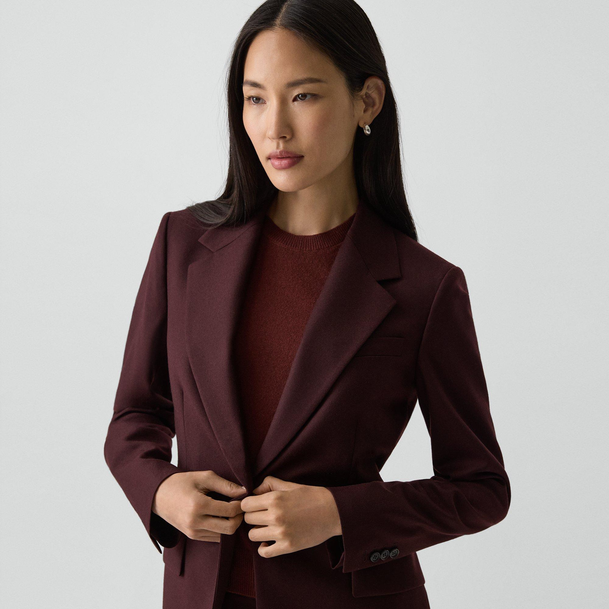 Lynnia Blazer in Sleek Flannel - 5