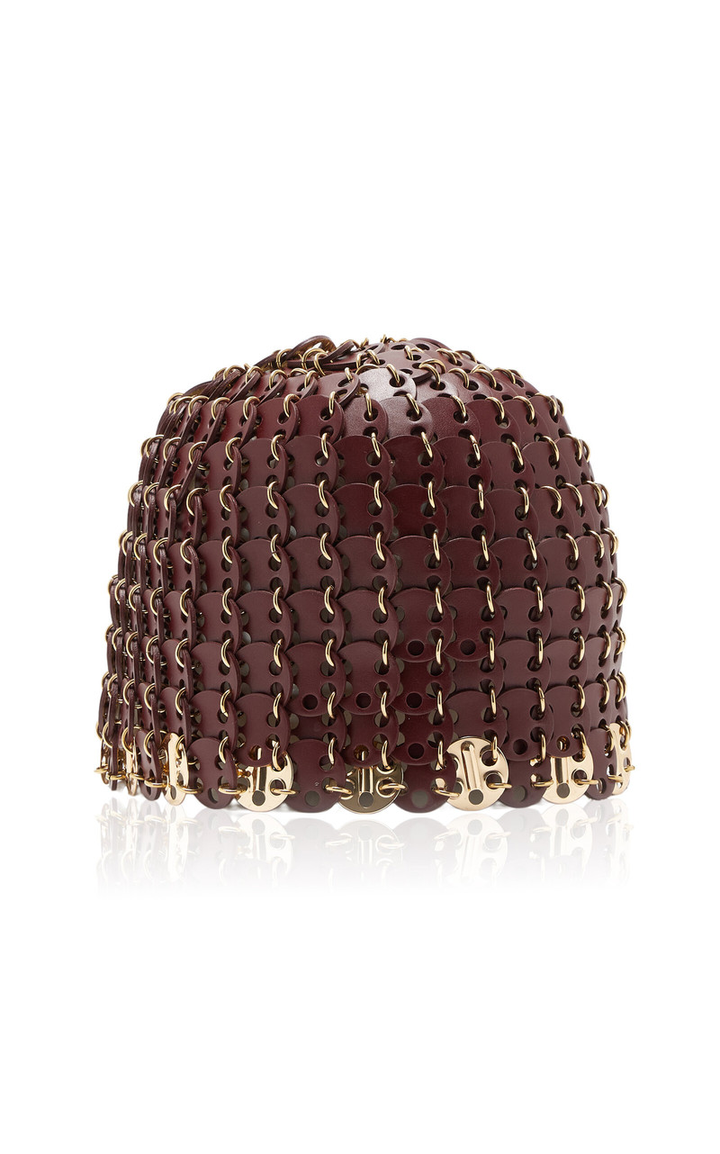 Leather Chainmail Cap metallic 1