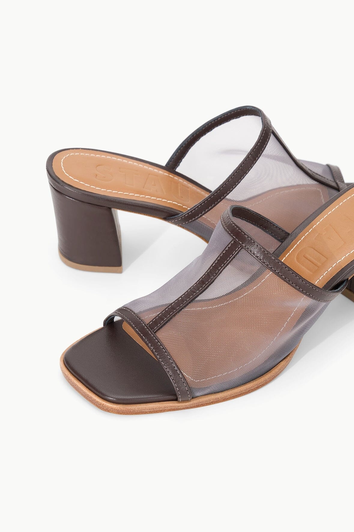 STAUD ALESSANDRA HEEL ESPRESSO MESH - 6