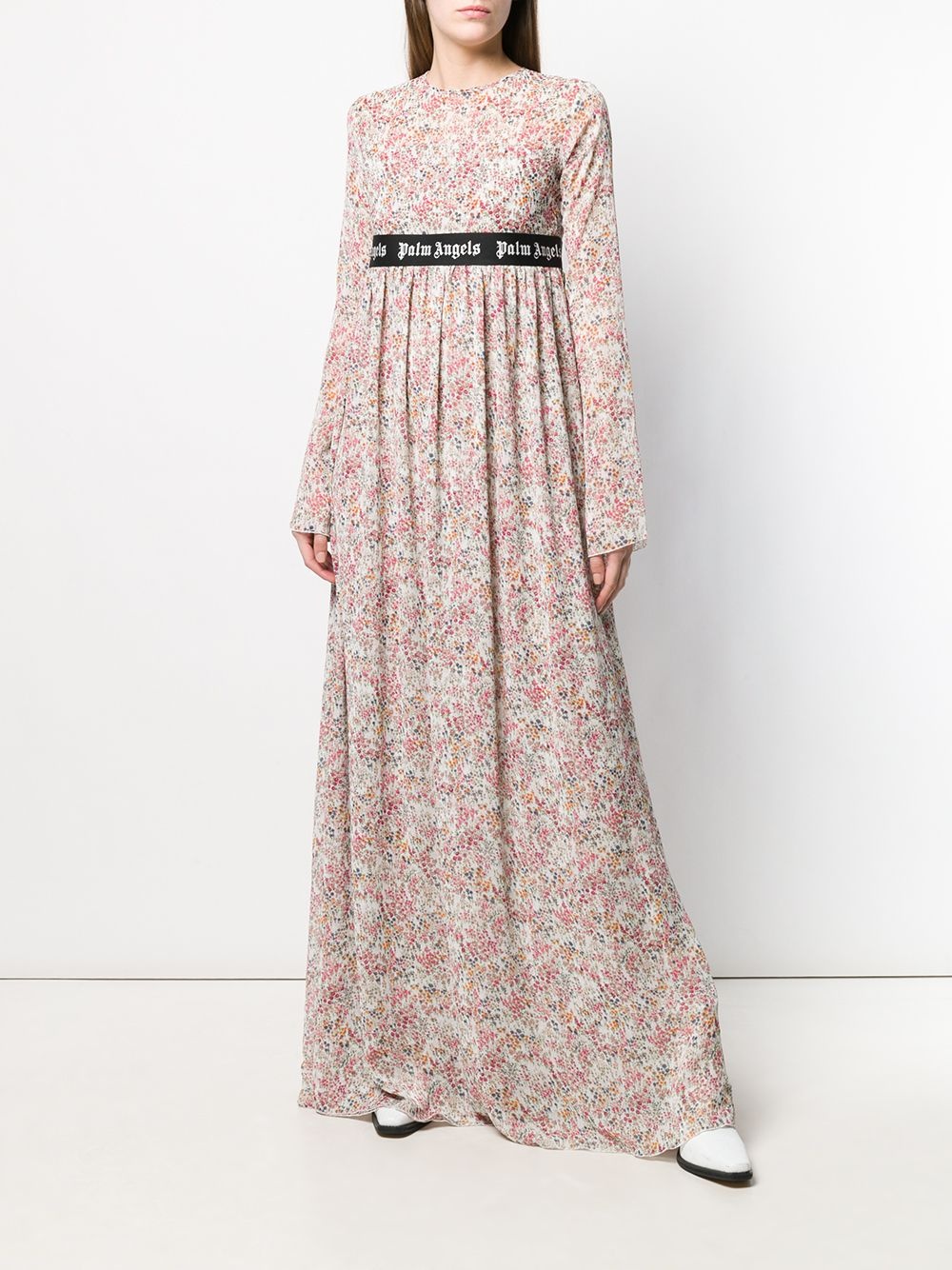 floral print long dress - 2