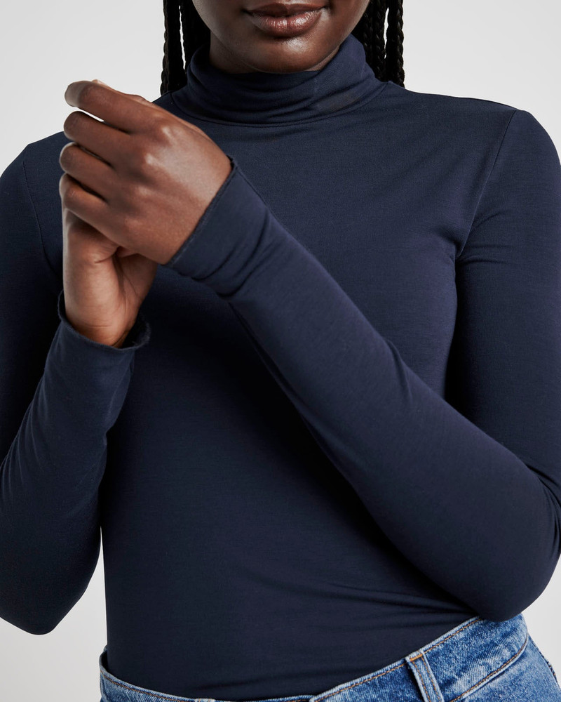 Bamboo Blend Long Sleeve Turtleneck 4