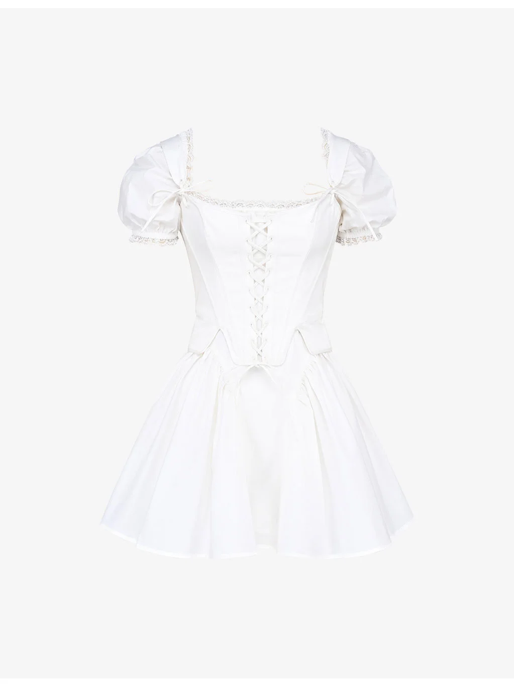 Lili Detachable-Corset Cotton Mini Dress - 1