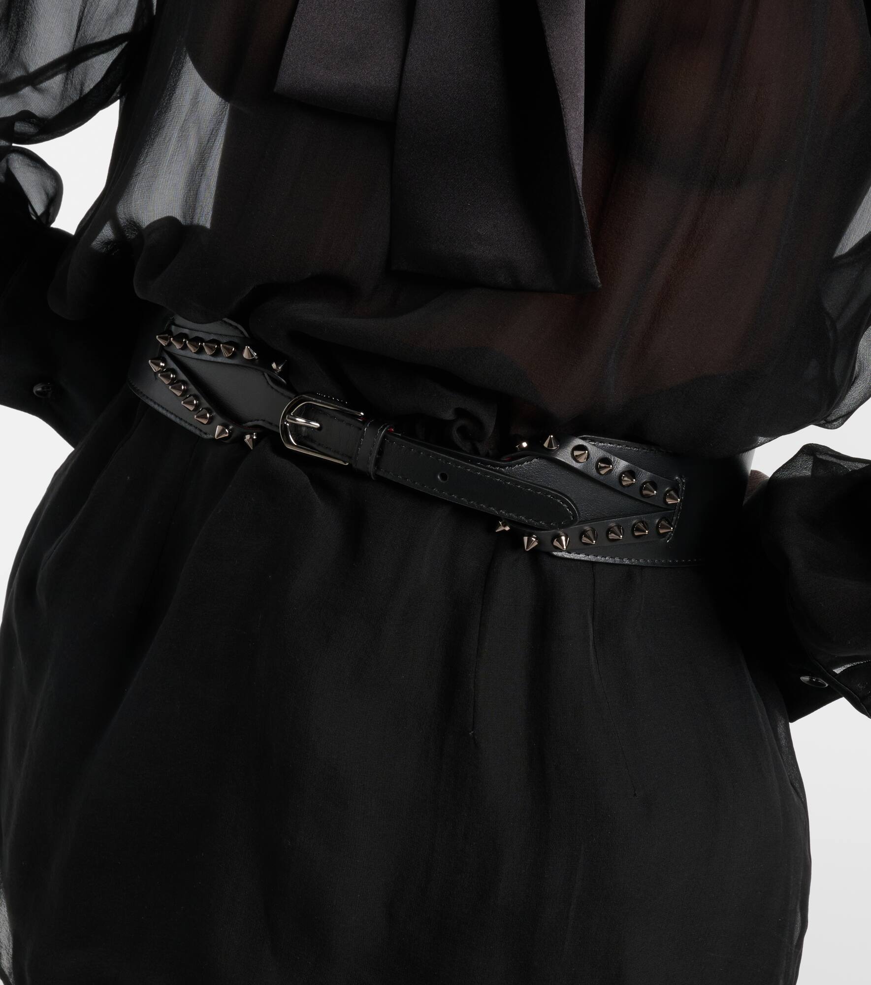 Cabata studded leather belt - 2