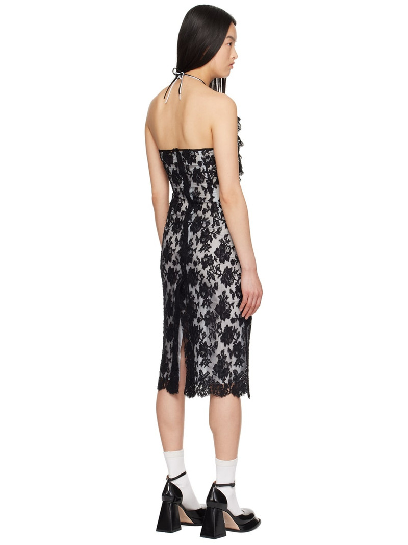 Black Wave Midi Dress 3