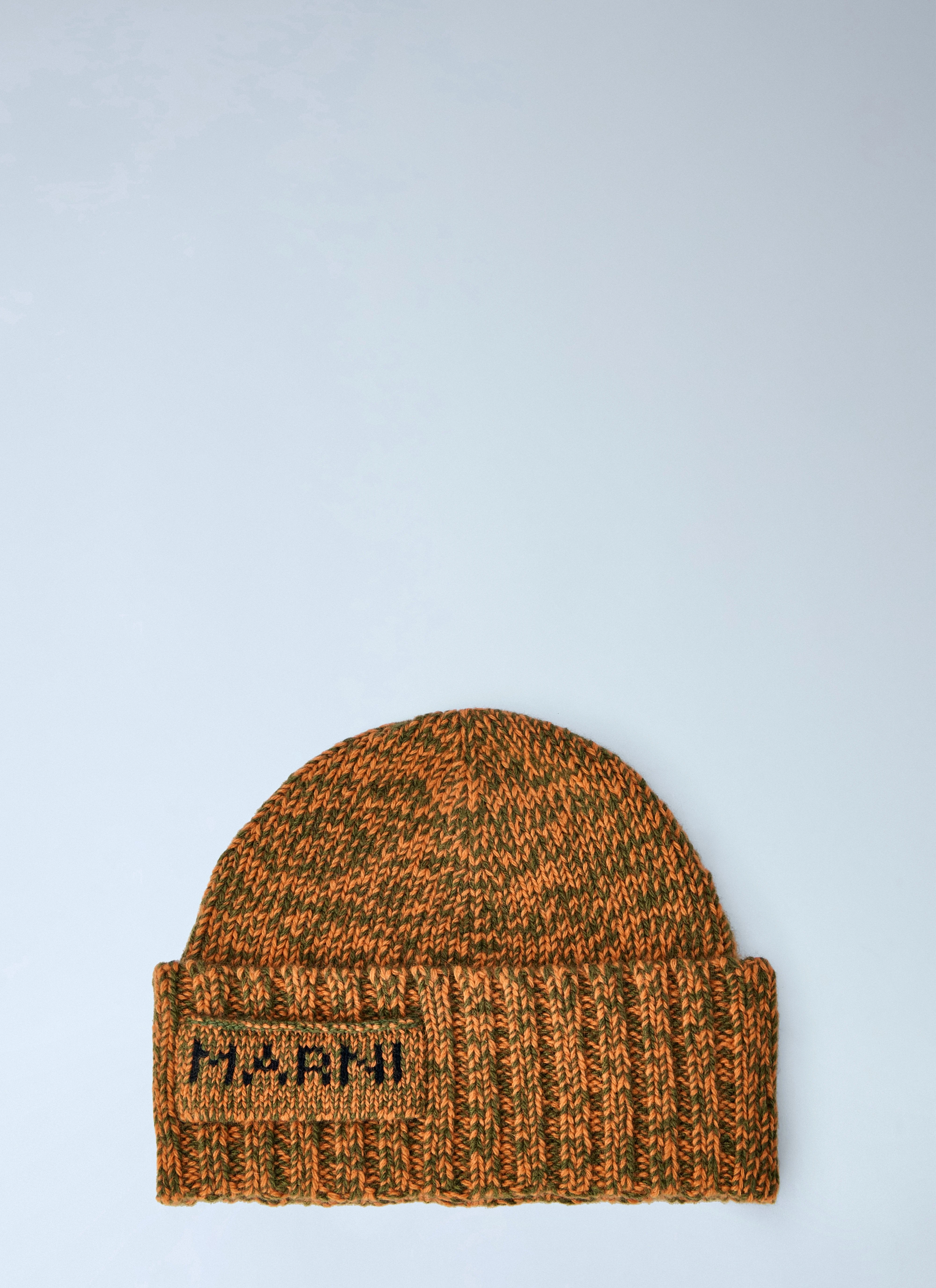 Marni Men Knitted Logo Beanie - 1